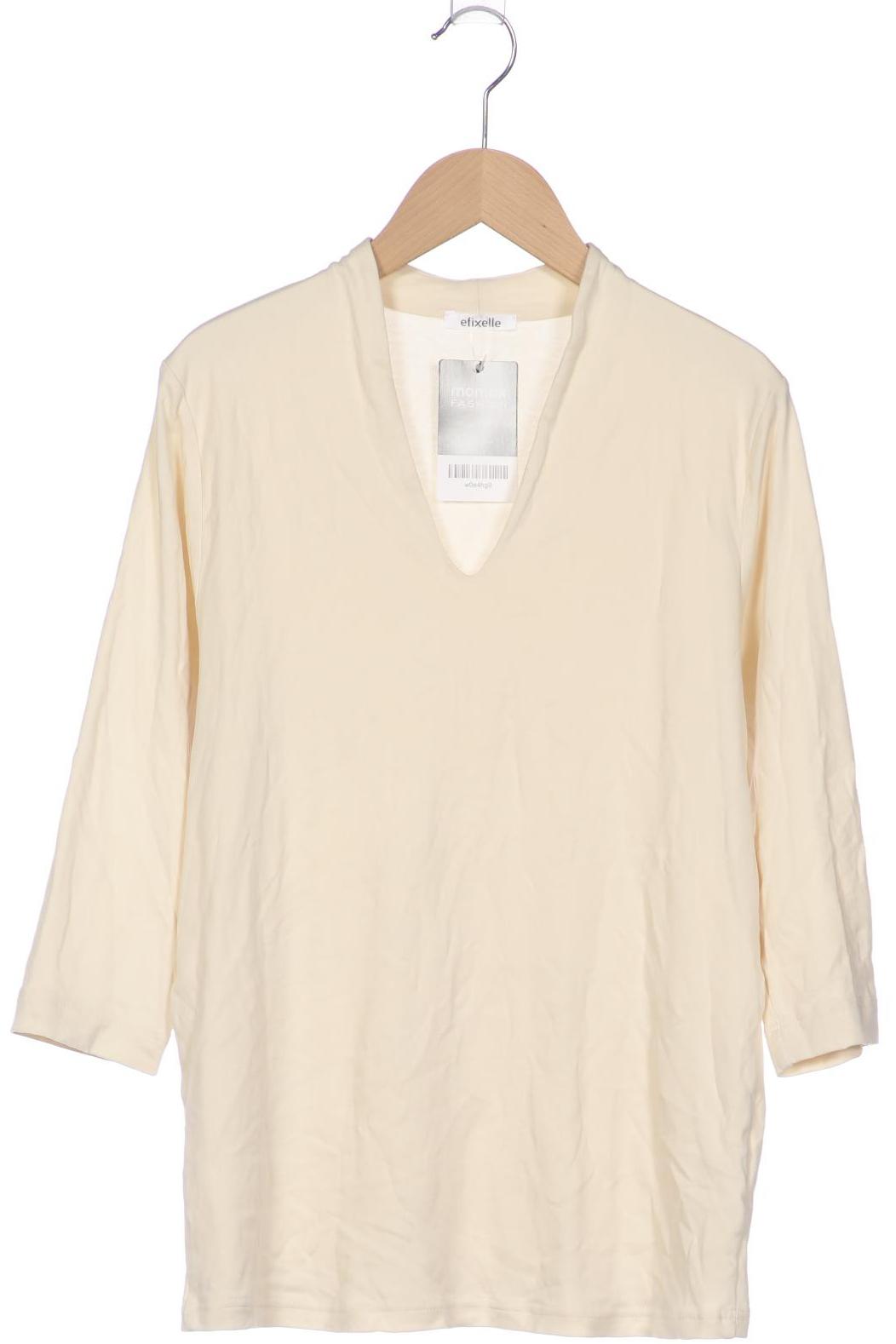 

efixelle Damen Langarmshirt, cremeweiß, Gr. 42
