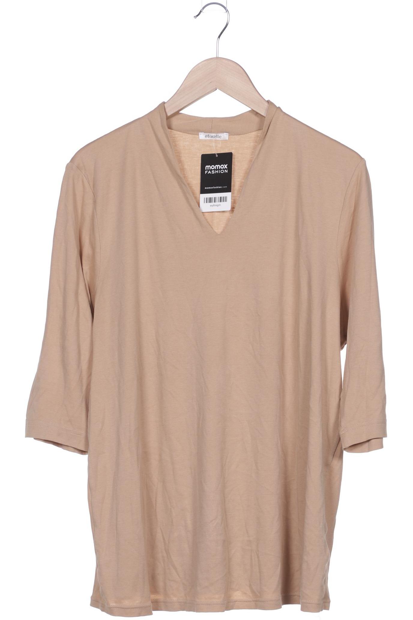 

efixelle Damen Langarmshirt, beige