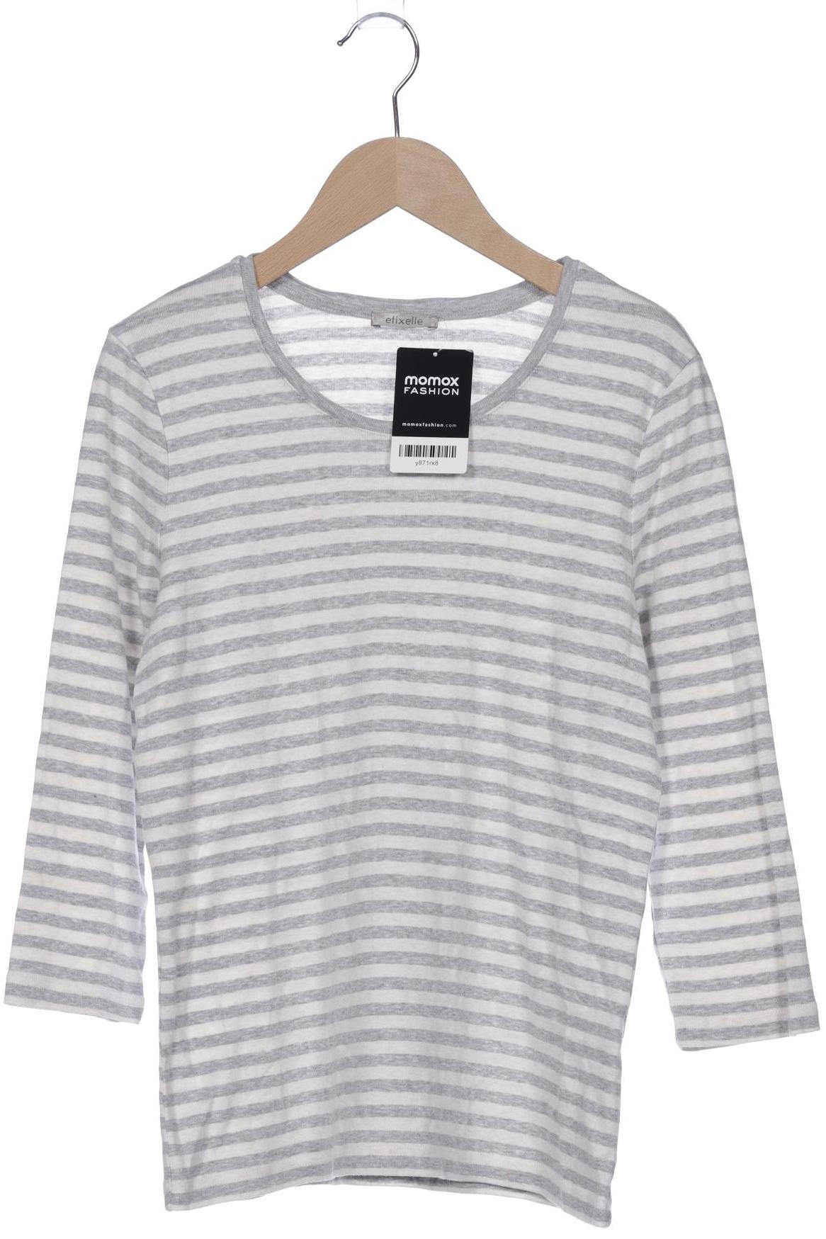 

efixelle Damen Langarmshirt, cremeweiß