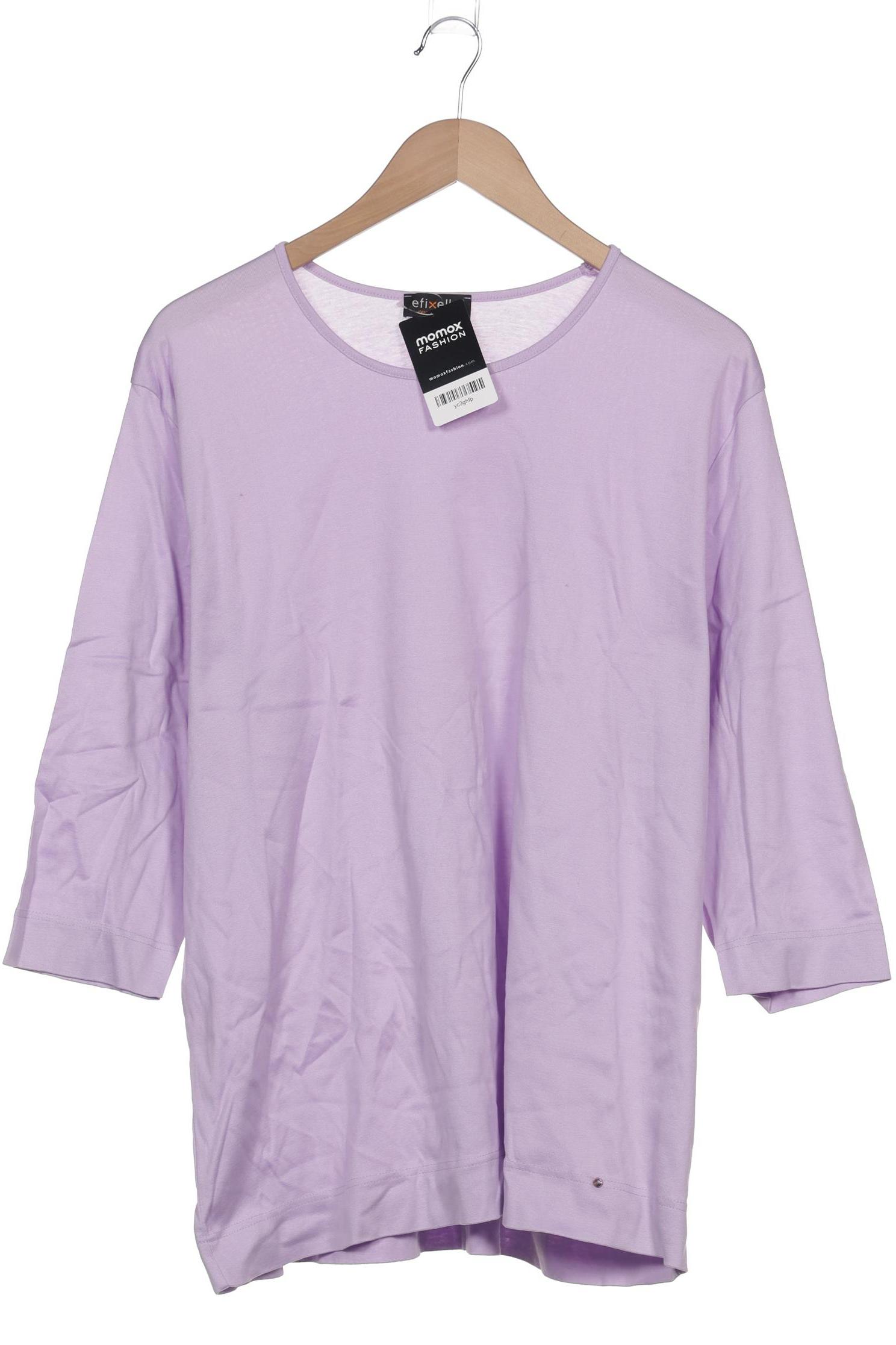 

efixelle Damen Langarmshirt, flieder, Gr. 50