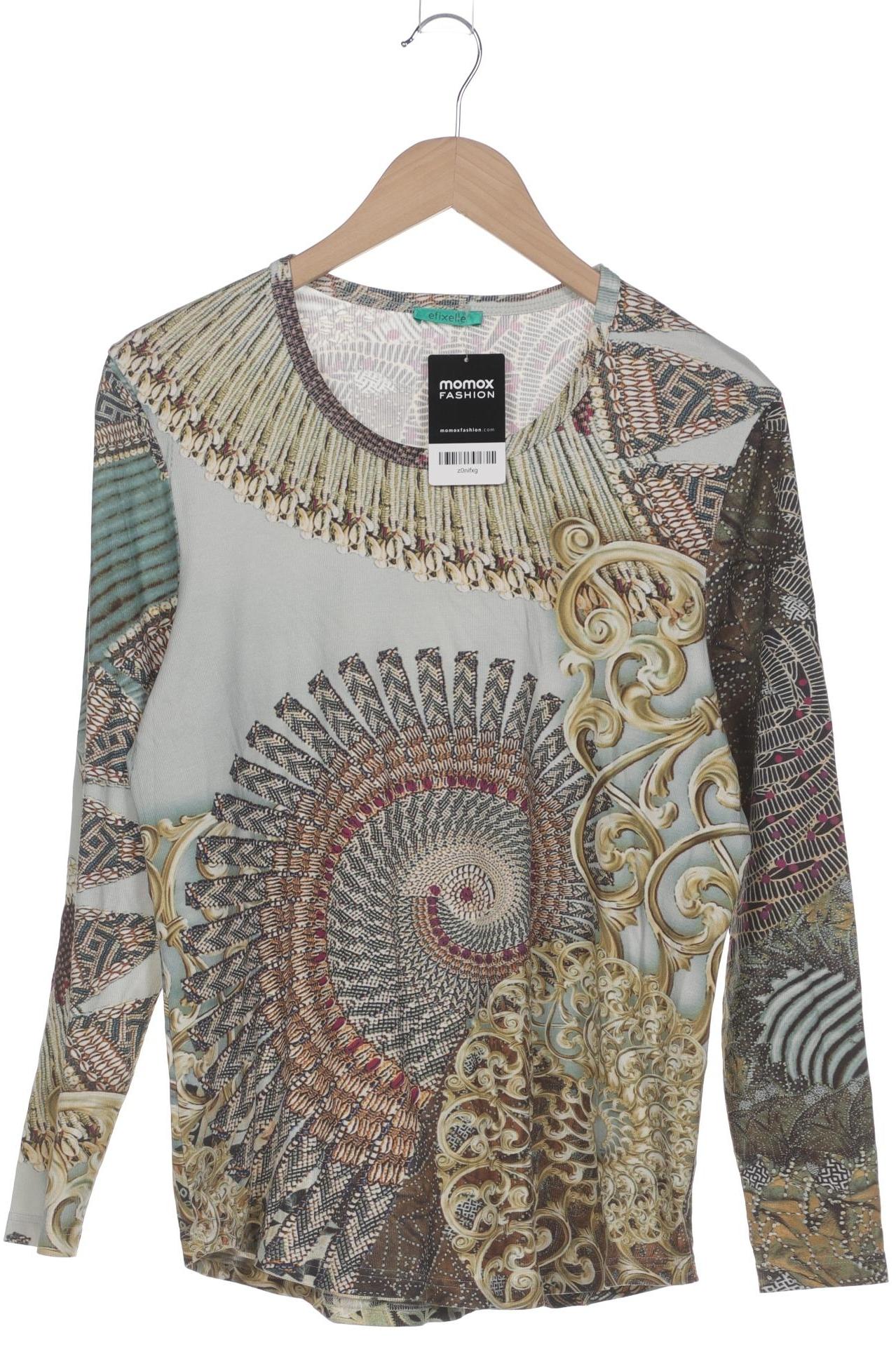 

efixelle Damen Langarmshirt, mehrfarbig, Gr. 46