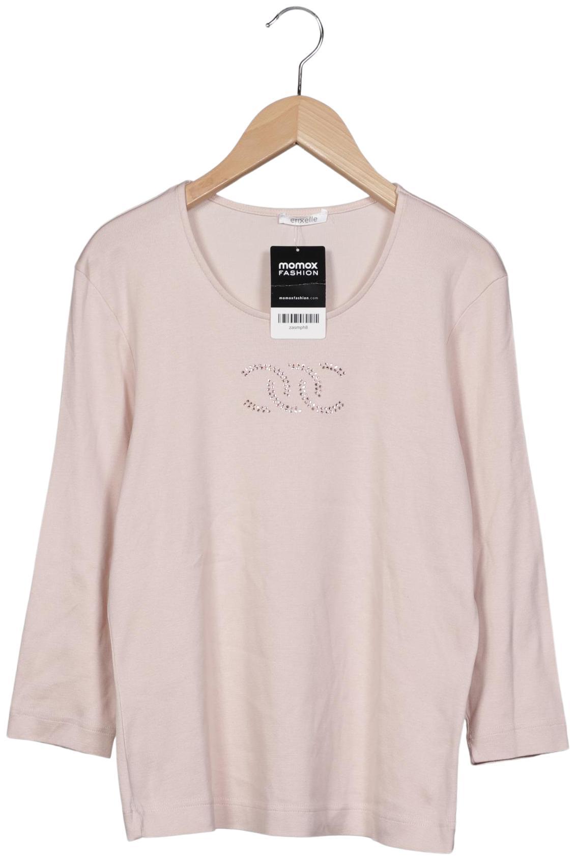 

efixelle Damen Langarmshirt, beige, Gr. 38