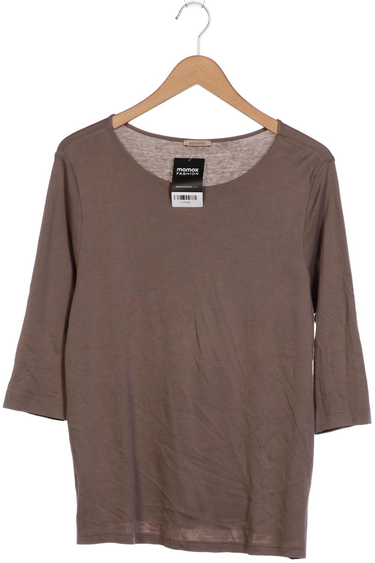 

efixelle Damen Langarmshirt, braun