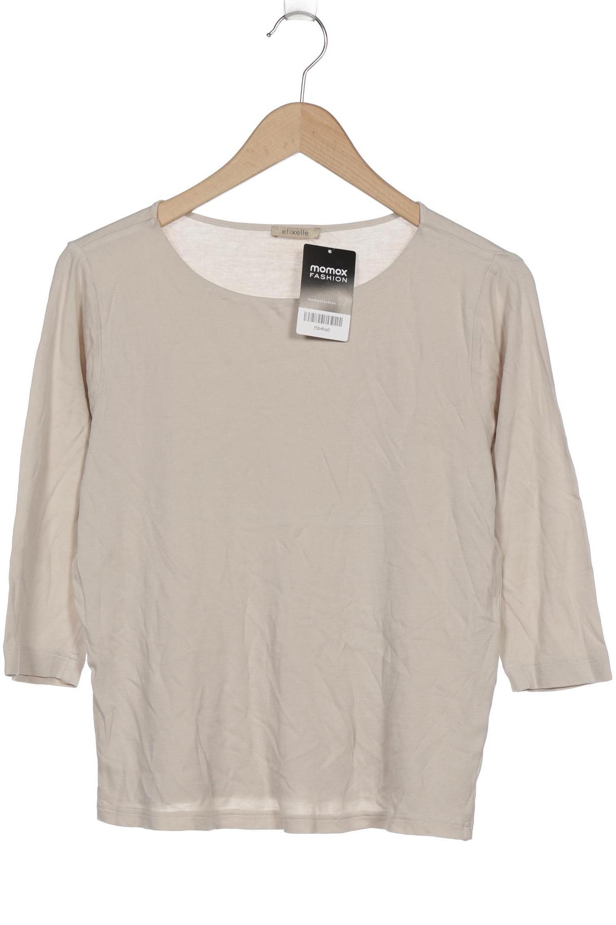 

efixelle Damen Langarmshirt, beige