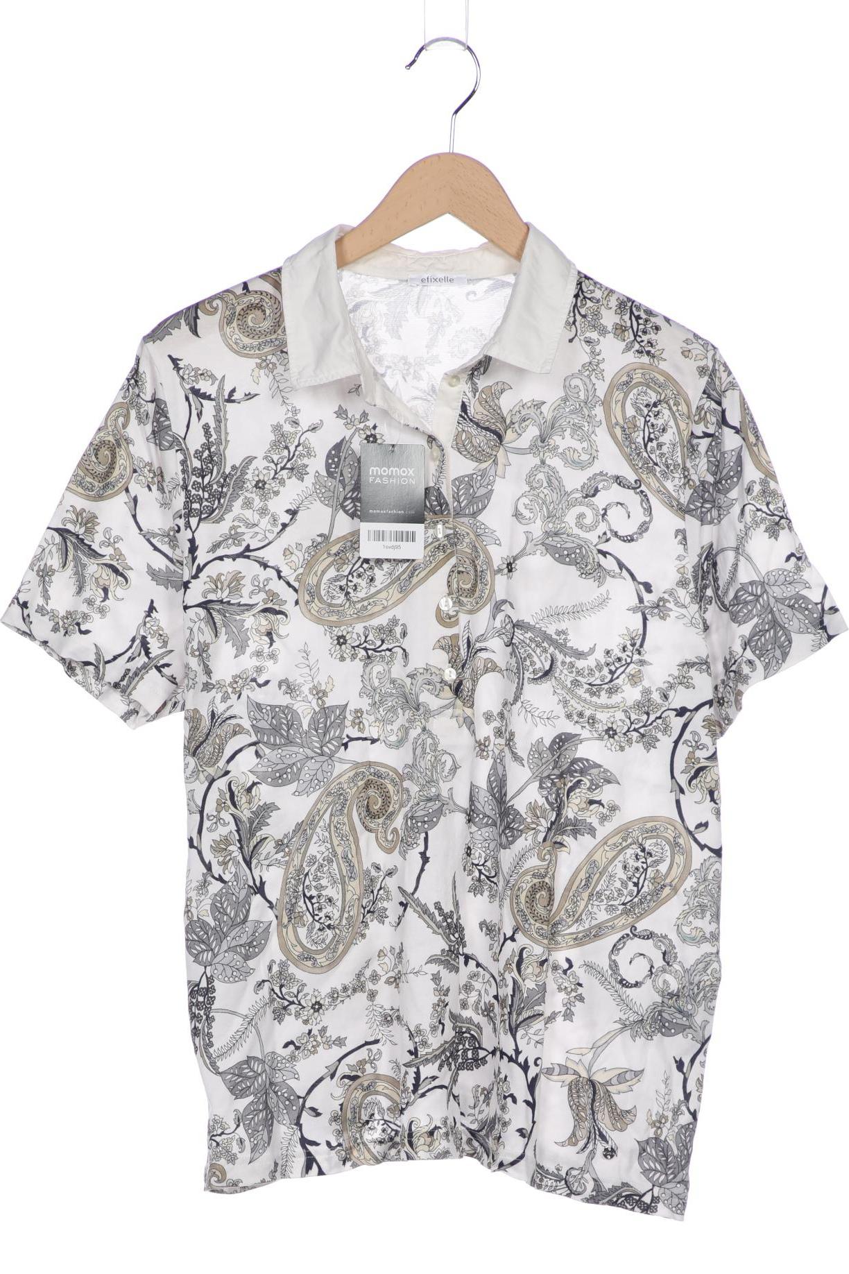 

efixelle Damen Poloshirt, weiß, Gr. 52