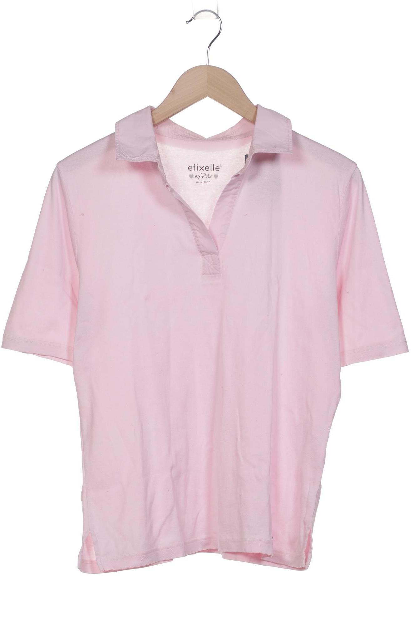 

efixelle Damen Poloshirt, pink, Gr. 42