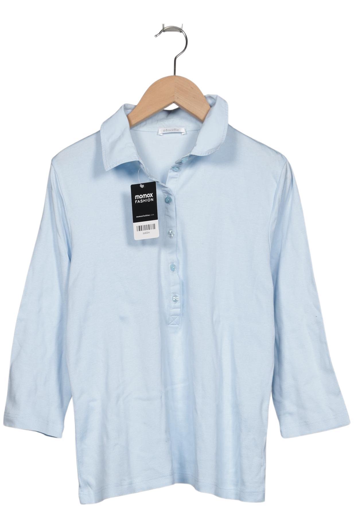 

efixelle Damen Poloshirt, hellblau, Gr. 38