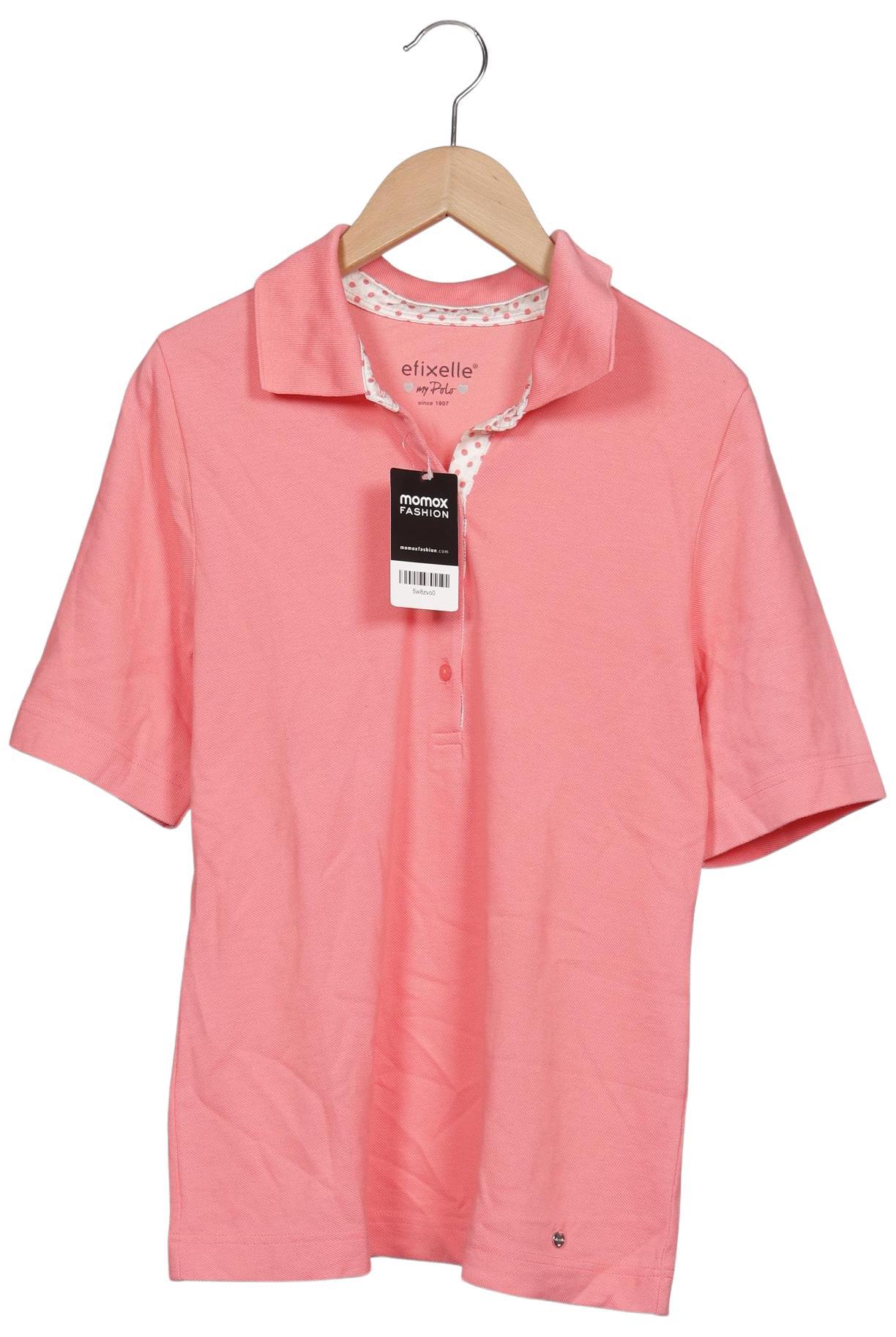 

efixelle Damen Poloshirt, pink, Gr. 38