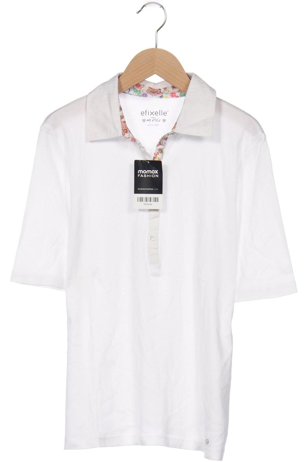 

efixelle Damen Poloshirt, weiß