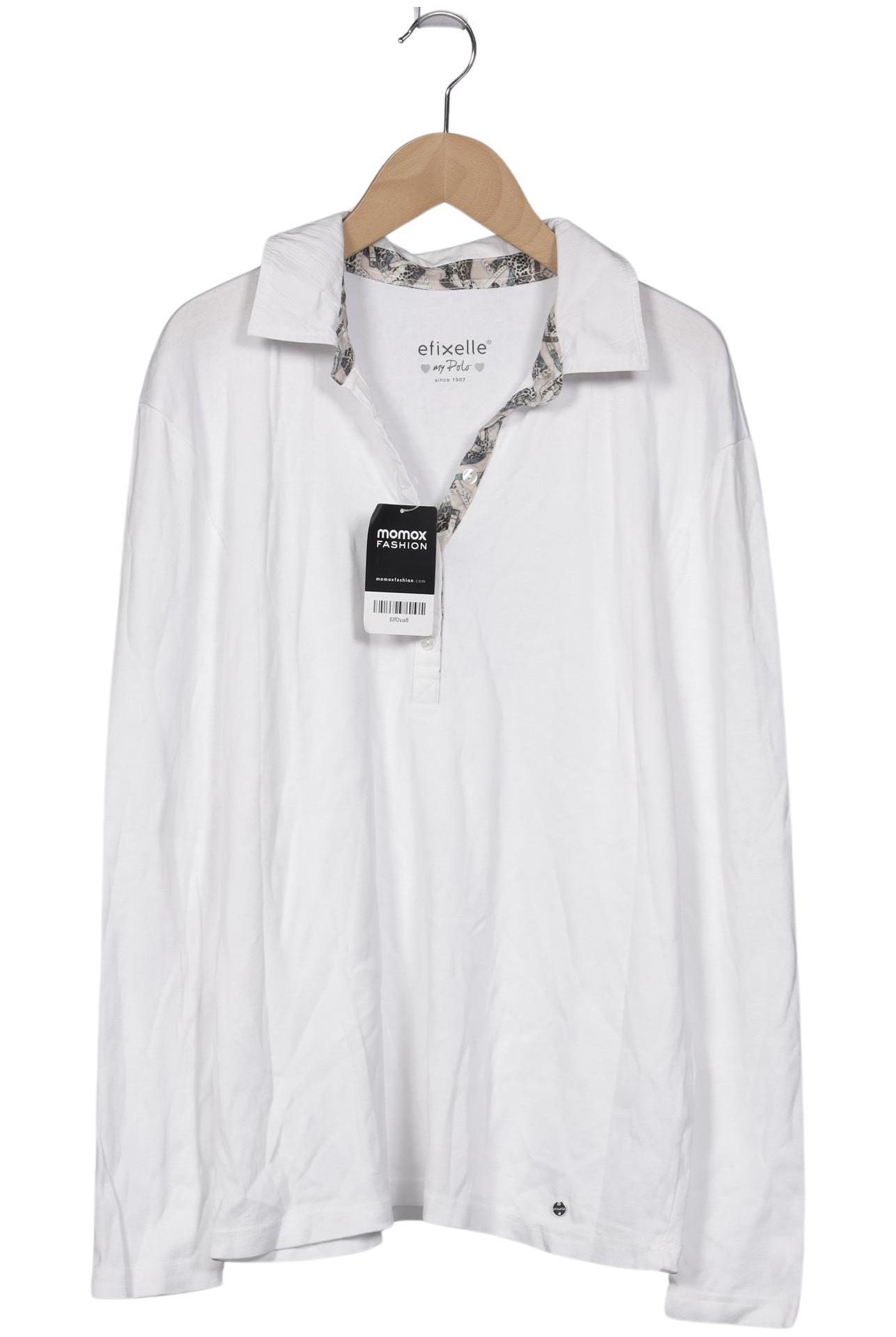 

efixelle Damen Poloshirt, weiß, Gr. 44