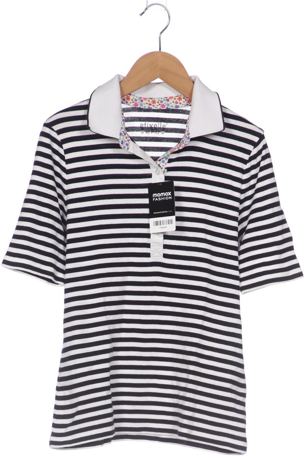 

efixelle Damen Poloshirt, schwarz, Gr. 36