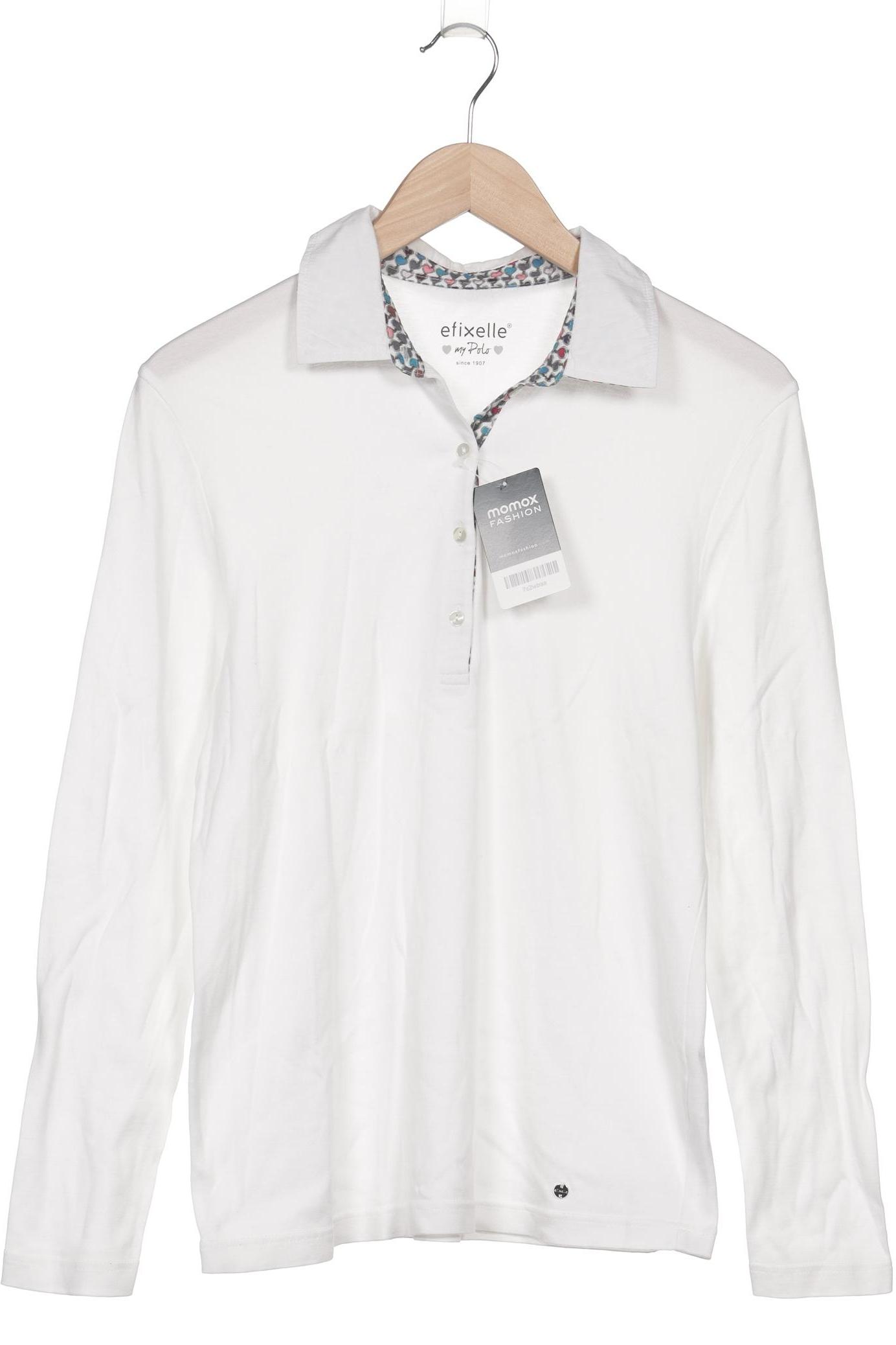 

efixelle Damen Poloshirt, weiß, Gr. 42
