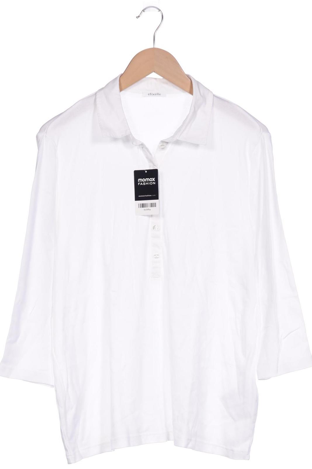 

efixelle Damen Poloshirt, weiß, Gr. 50