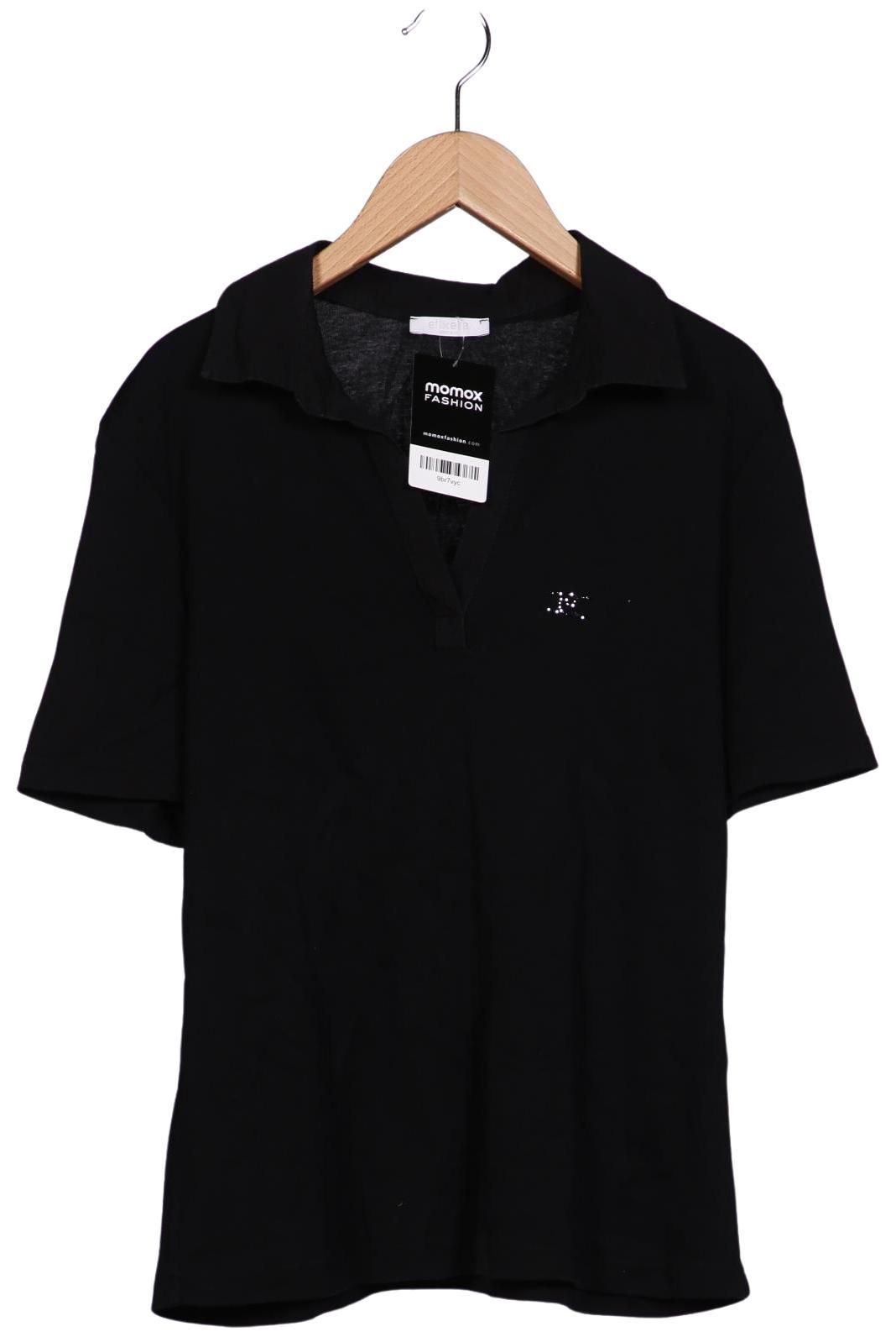 

efixelle Damen Poloshirt, schwarz, Gr. 40