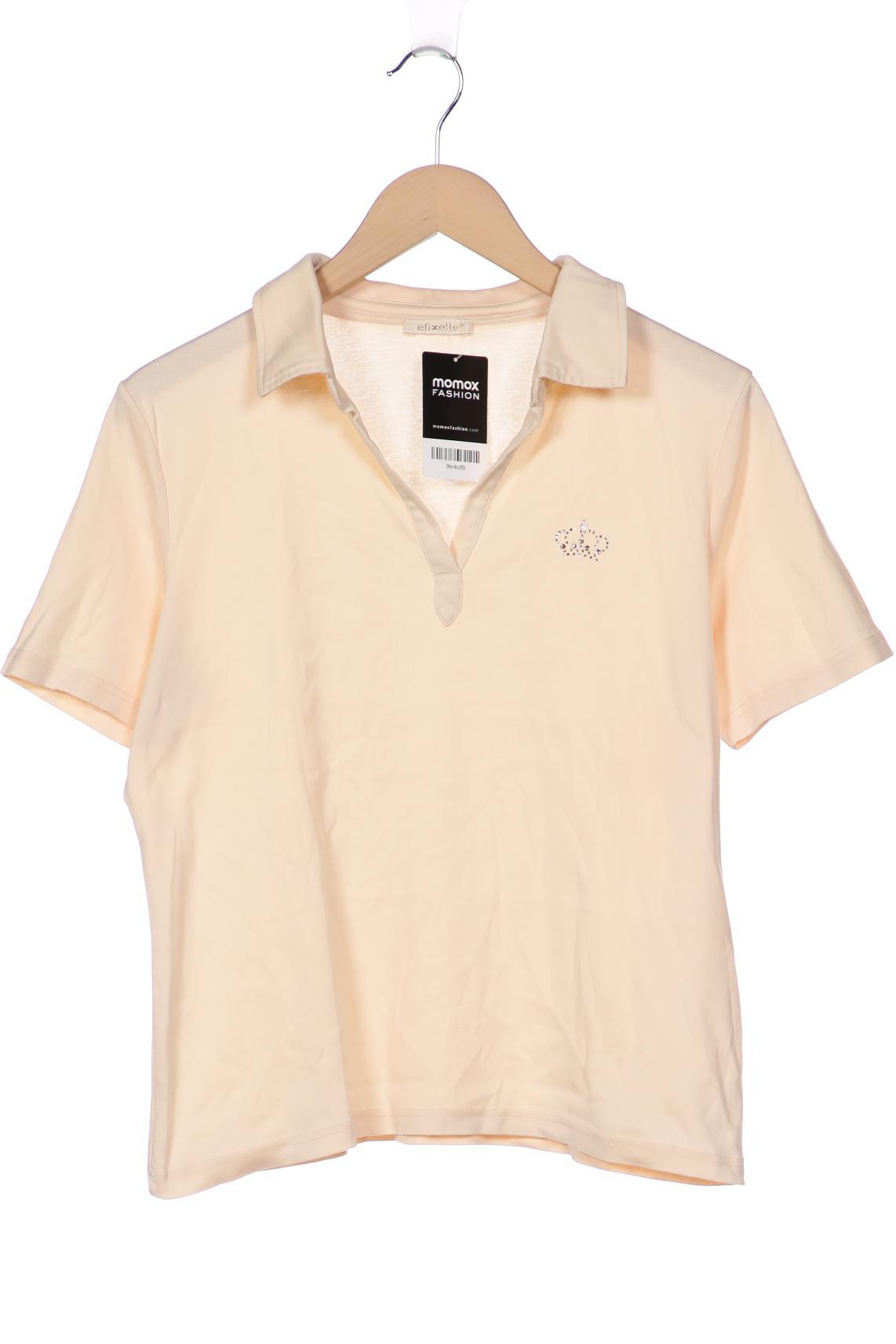 

efixelle Damen Poloshirt, cremeweiß, Gr. 42