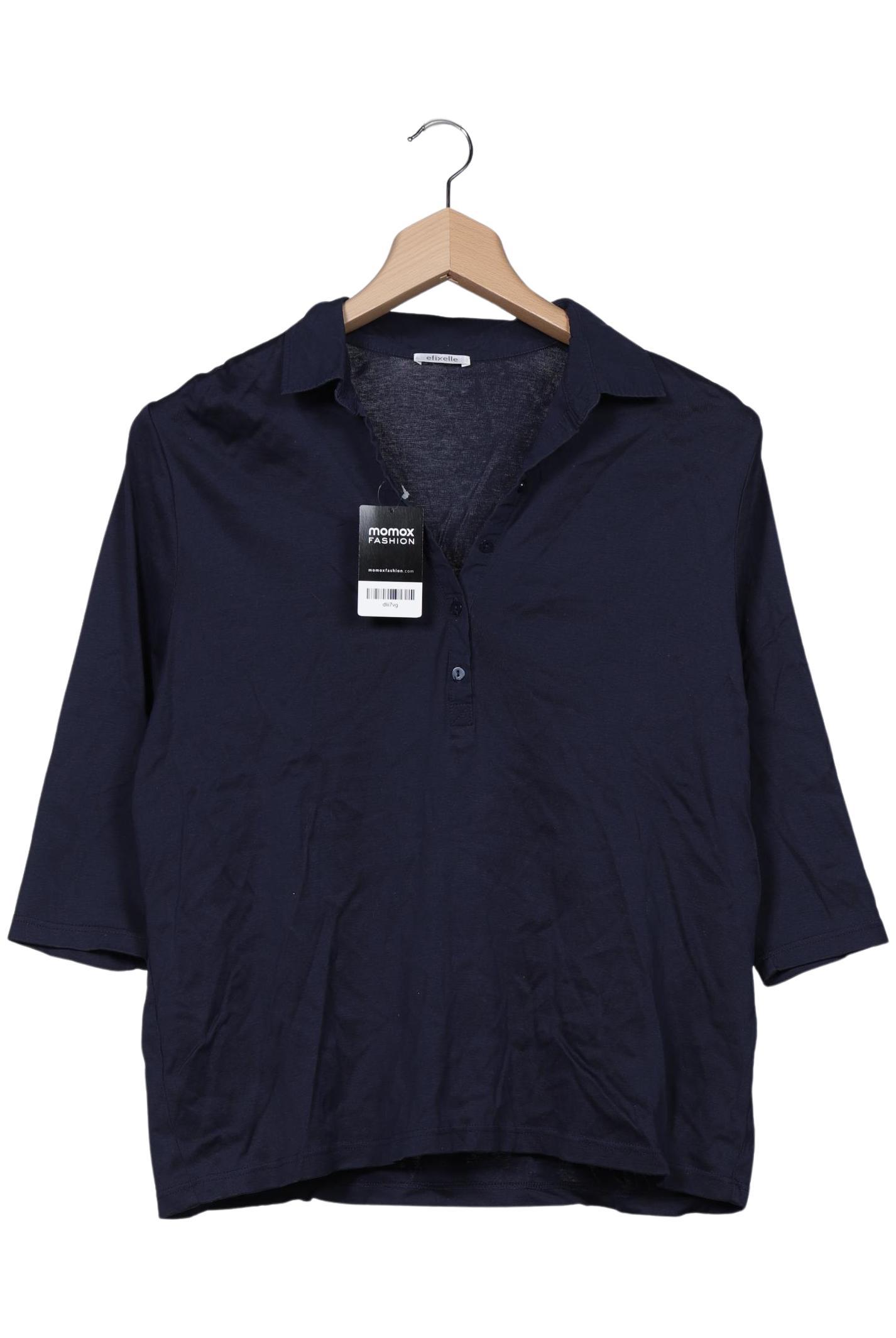 

efixelle Damen Poloshirt, marineblau, Gr. 52