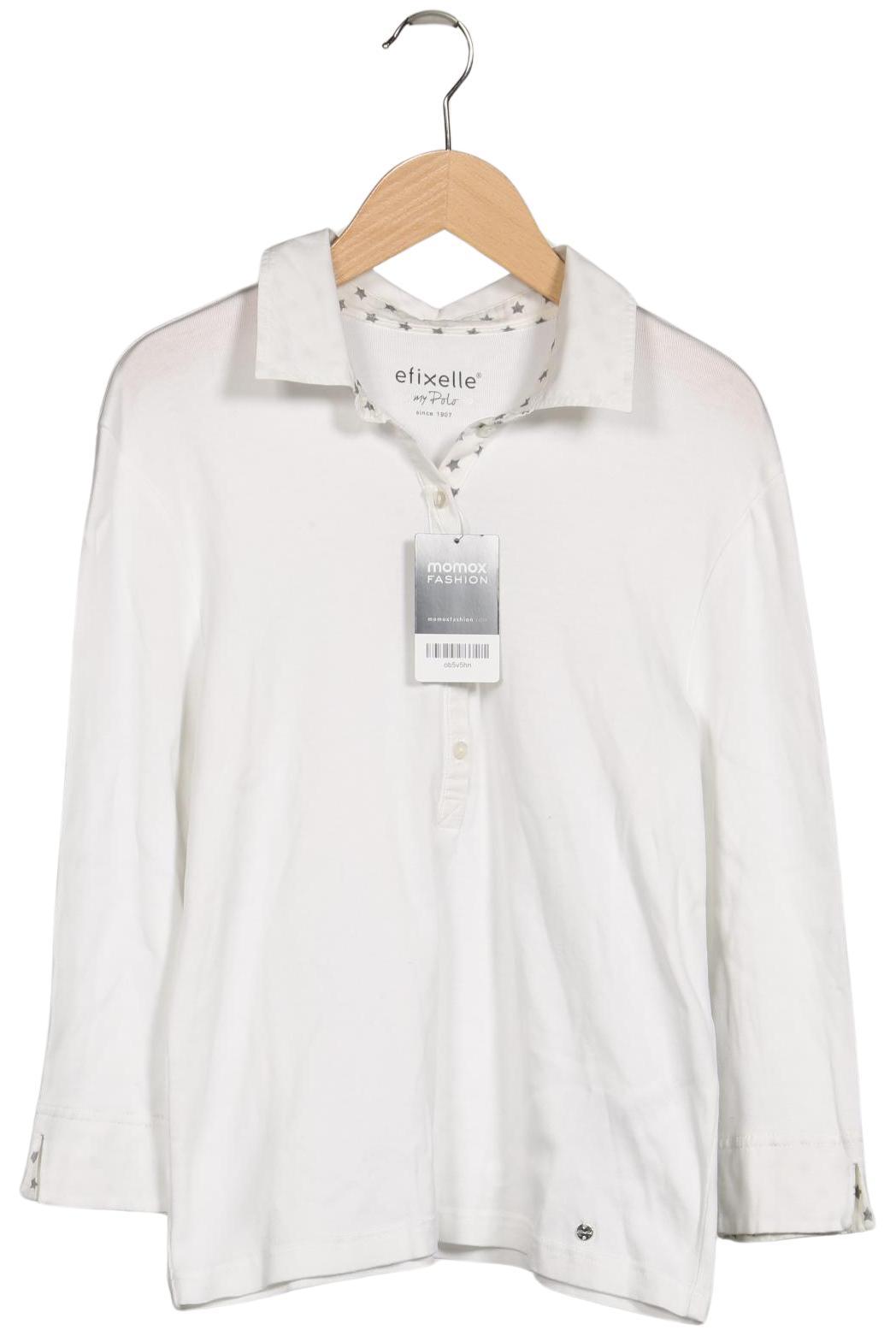 

efixelle Damen Poloshirt, weiß, Gr. 38