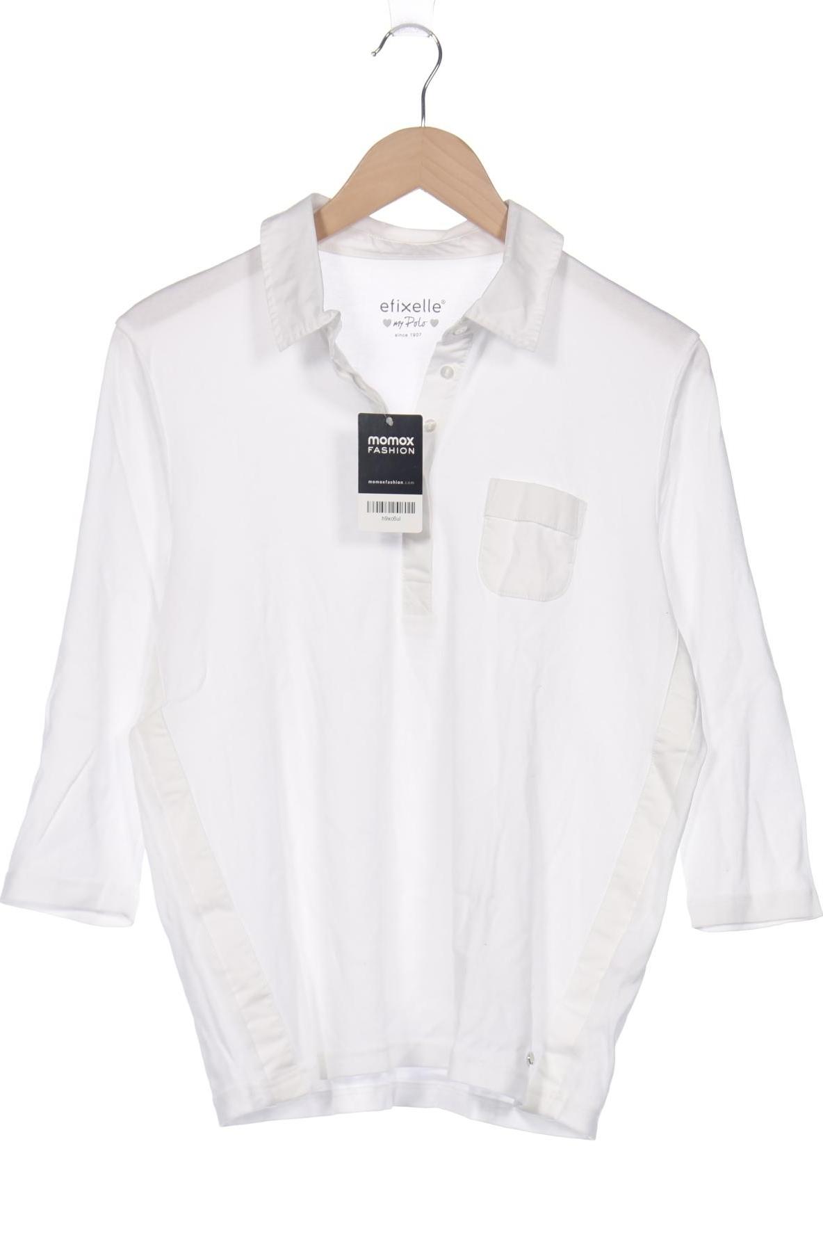 

efixelle Damen Poloshirt, weiß, Gr. 44