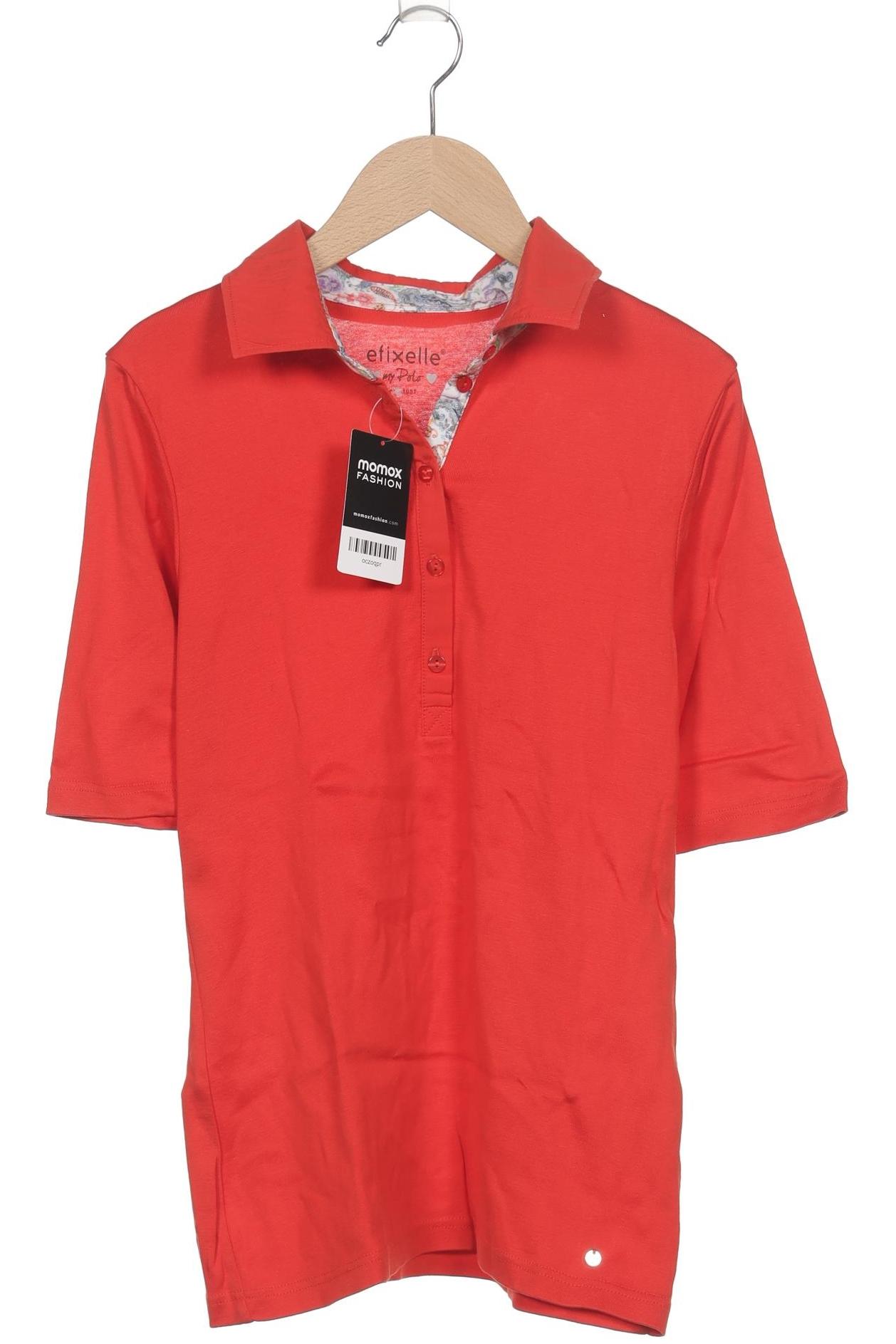

efixelle Damen Poloshirt, rot, Gr. 36