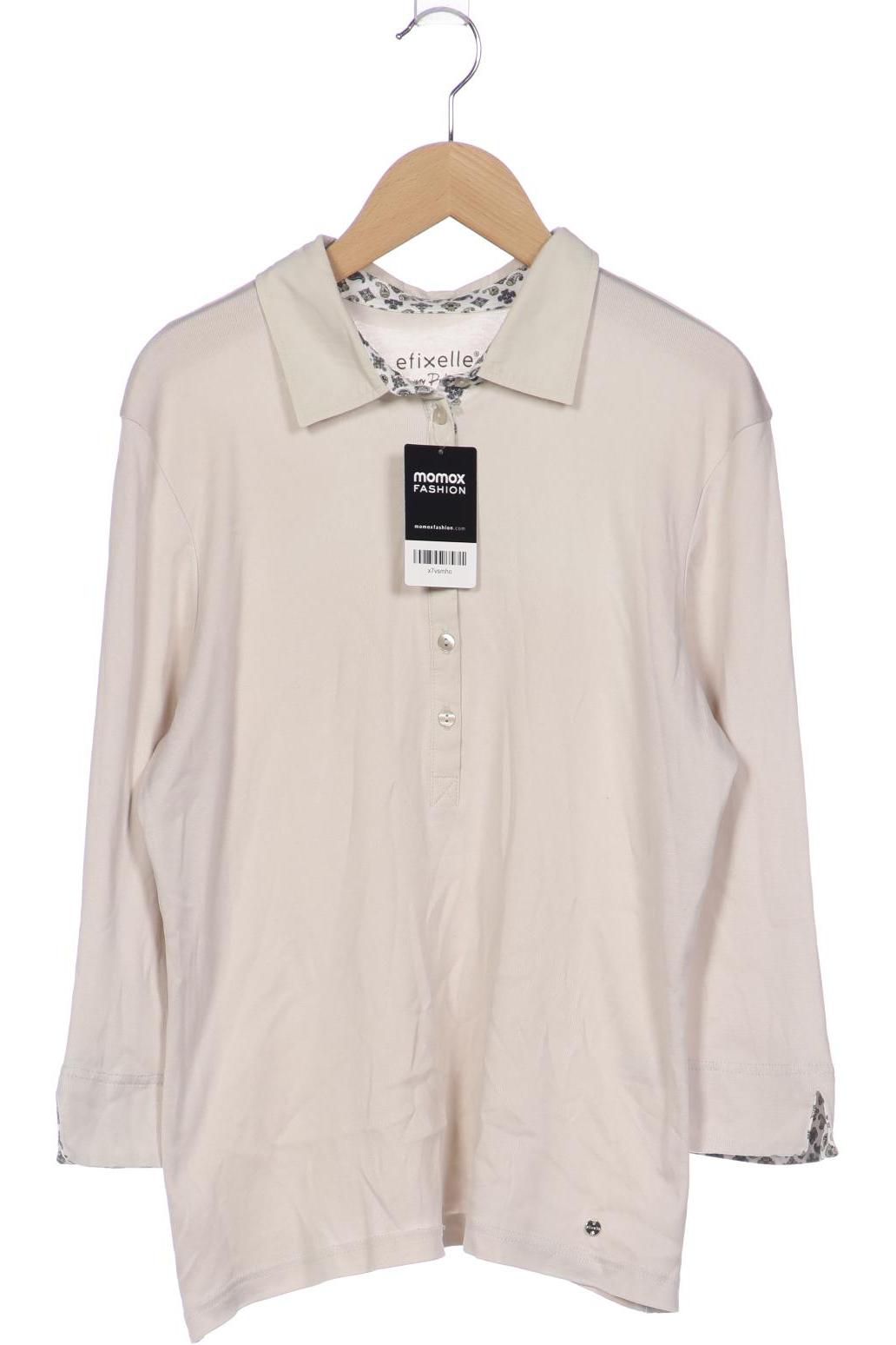 

efixelle Damen Poloshirt, beige, Gr. 40