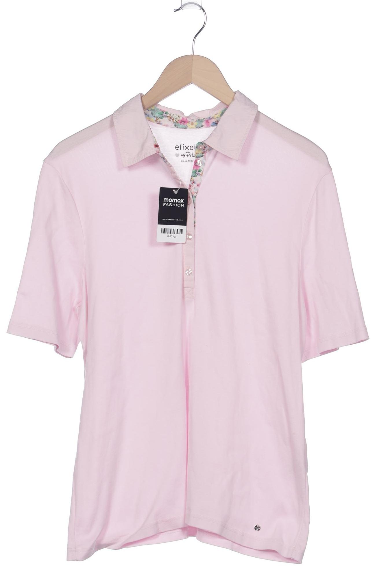 

efixelle Damen Poloshirt, pink, Gr. 46