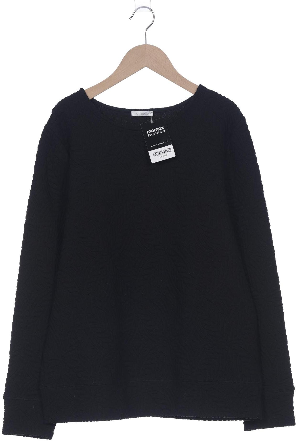 

efixelle Damen Sweatshirt, schwarz, Gr. 42