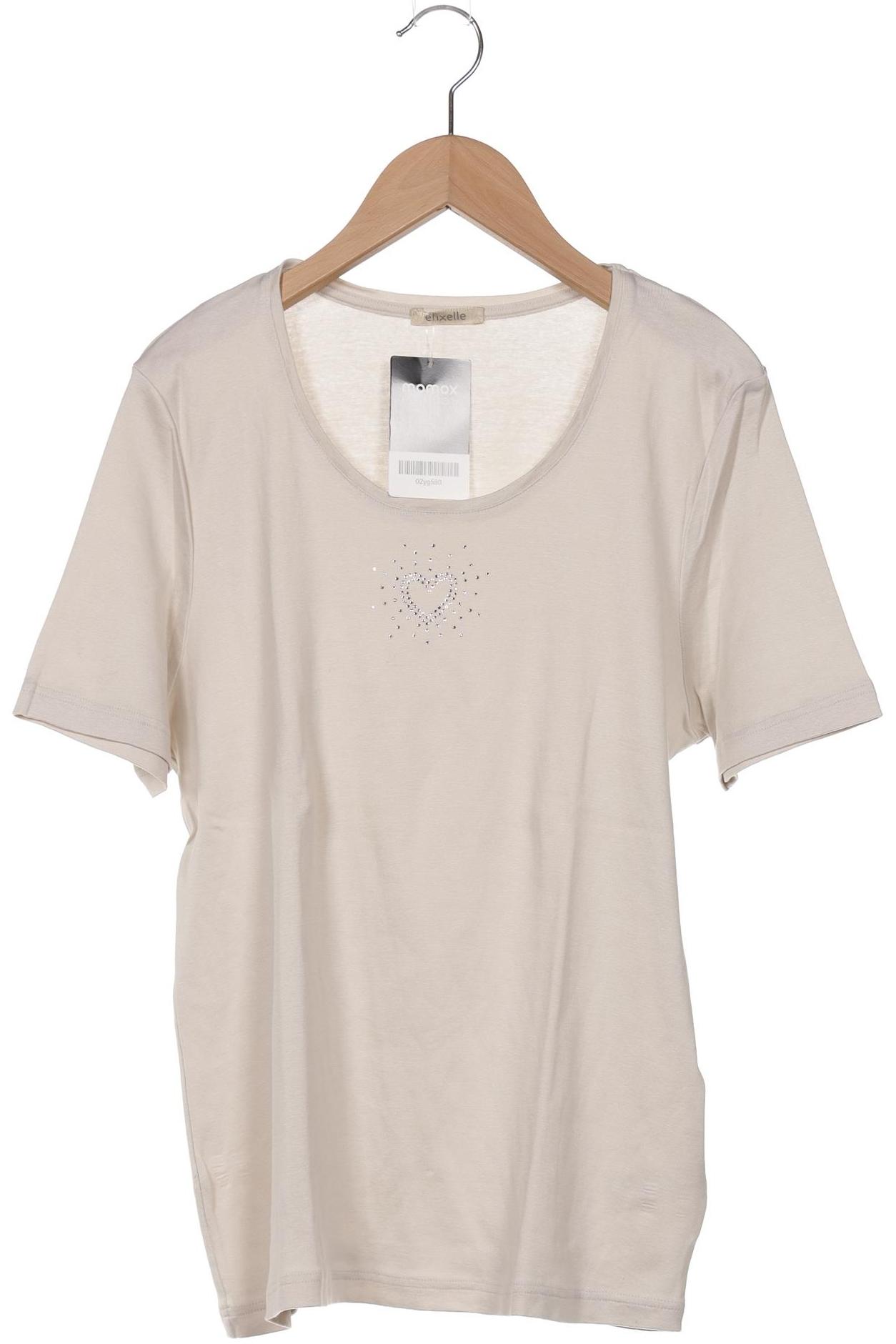 

efixelle Damen T-Shirt, beige, Gr. 42