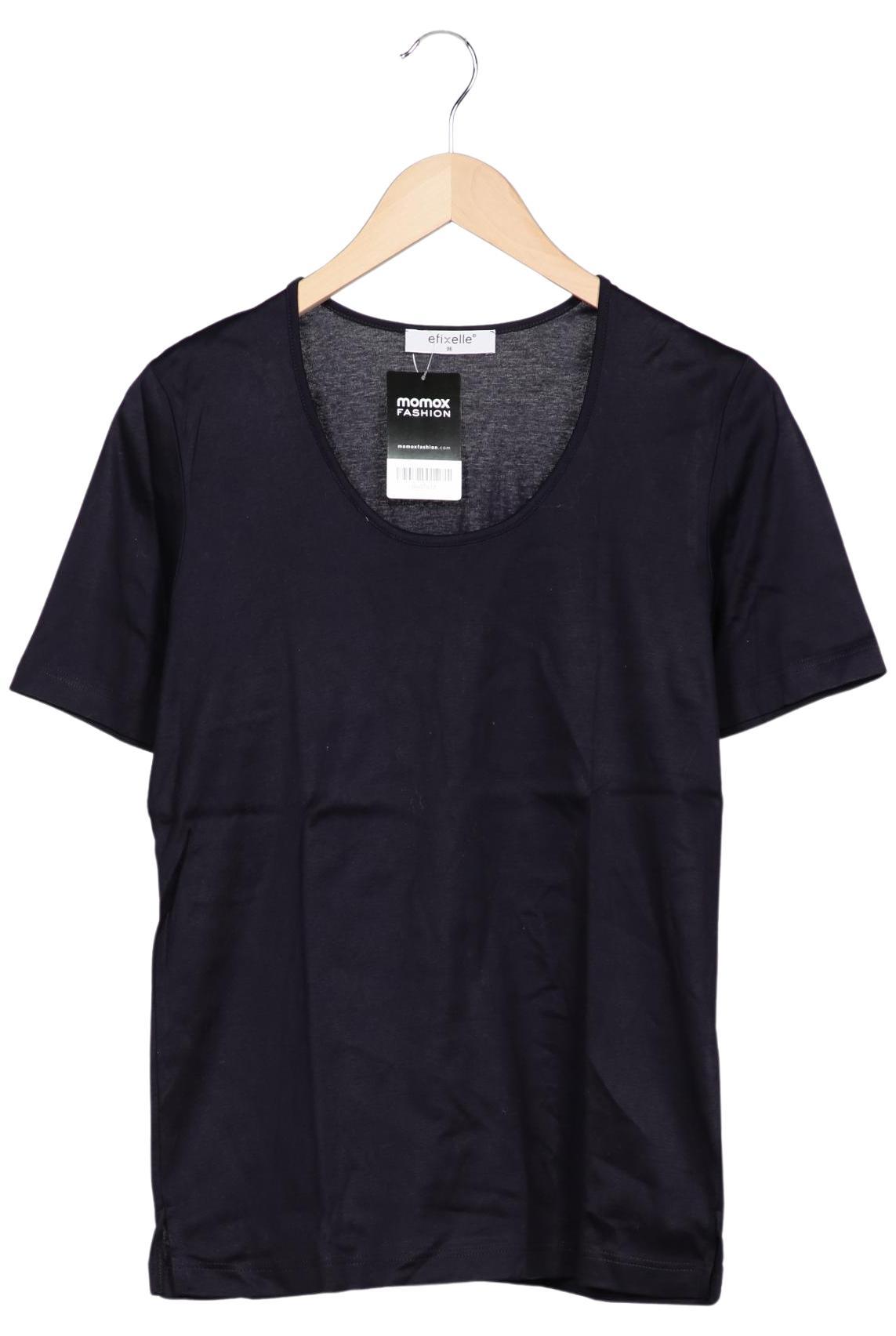 

efixelle Damen T-Shirt, marineblau, Gr. 36