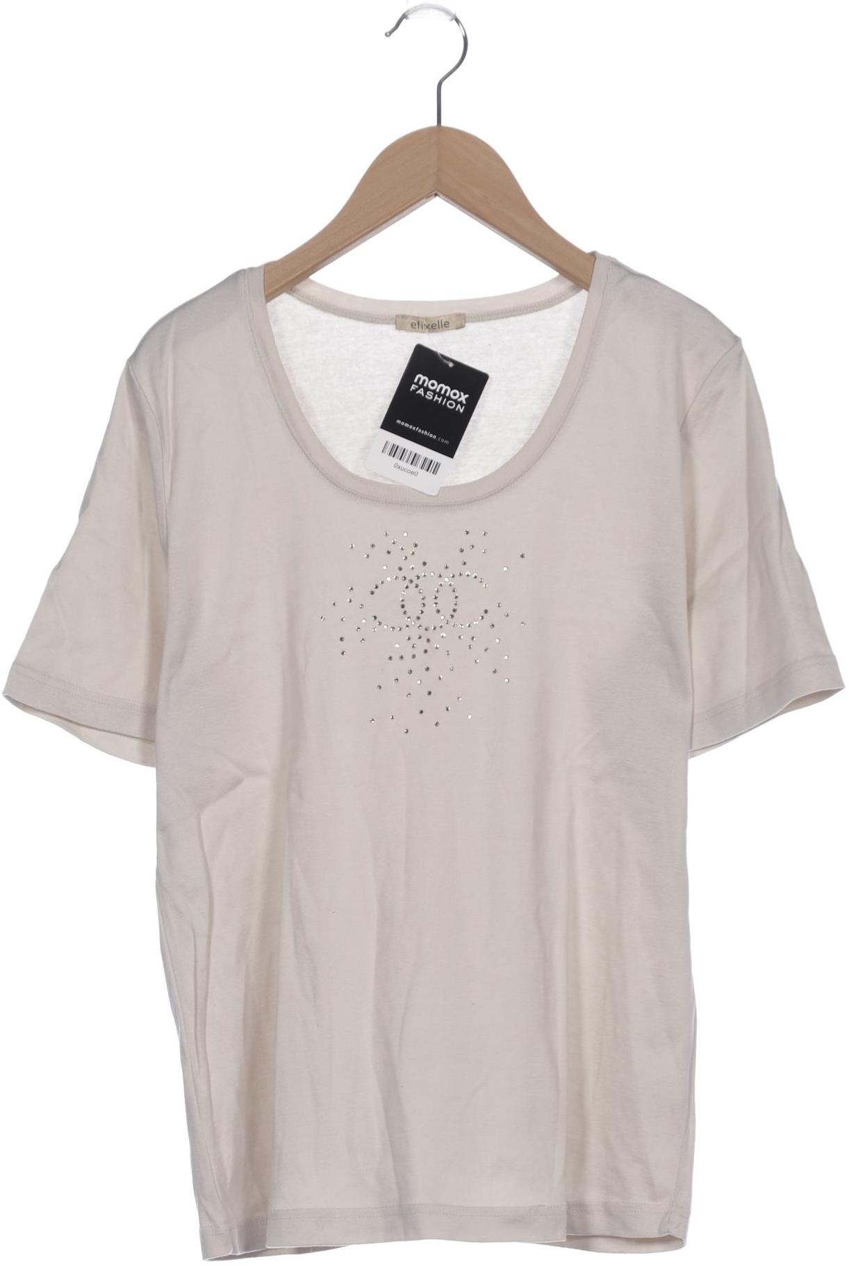 

efixelle Damen T-Shirt, beige, Gr. 40