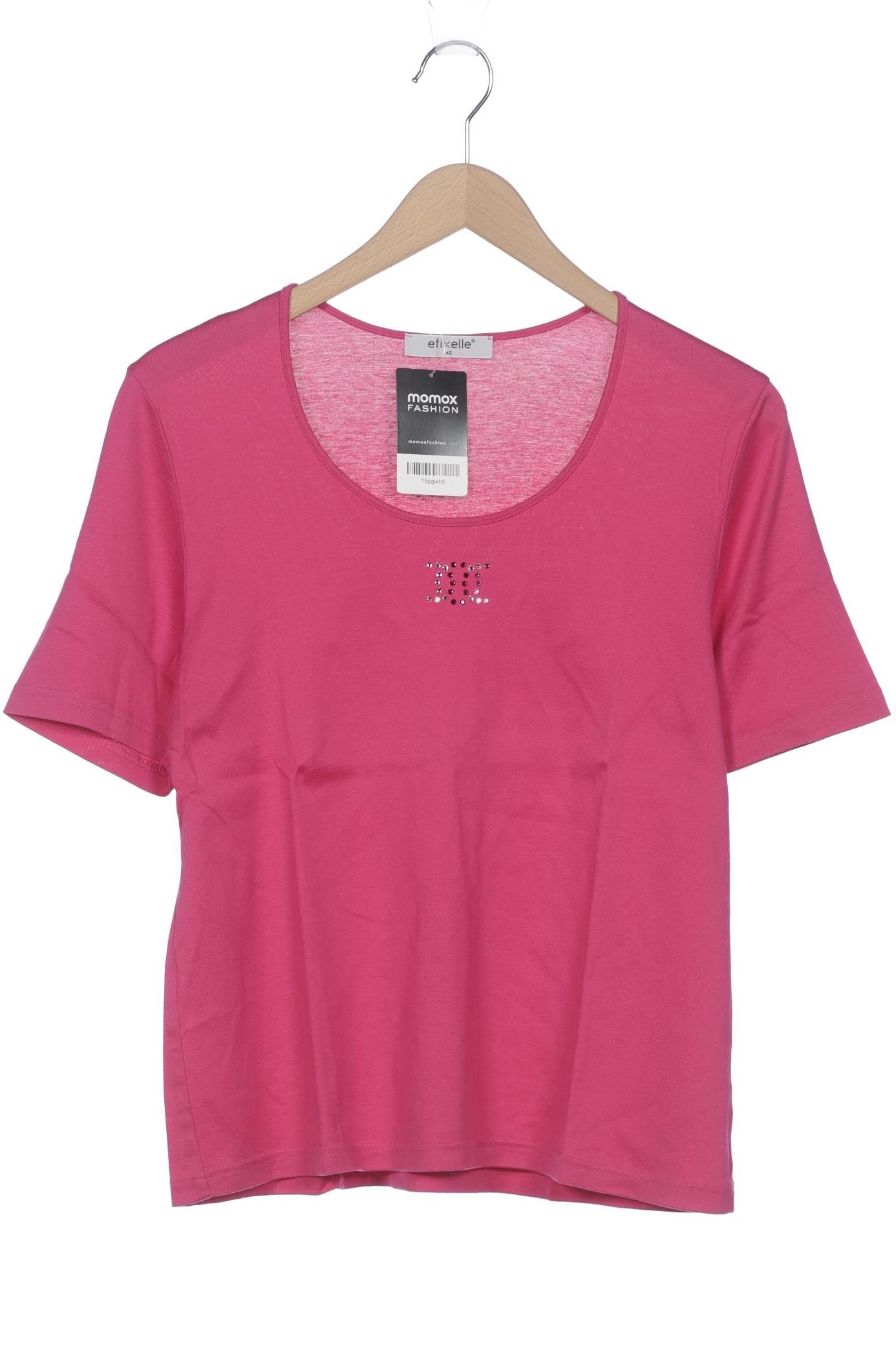 

efixelle Damen T-Shirt, pink, Gr. 42