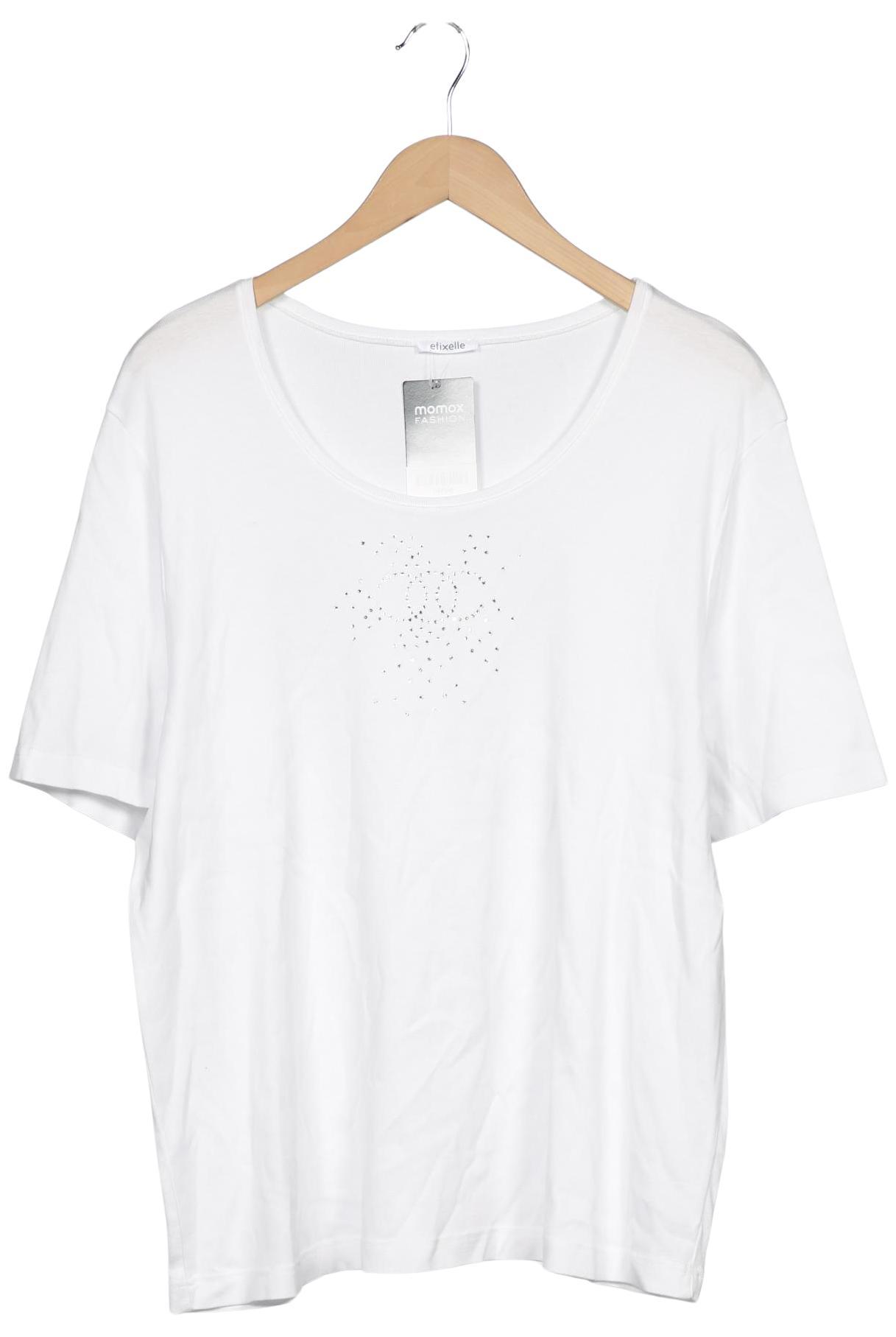 

efixelle Damen T-Shirt, weiß, Gr. 50