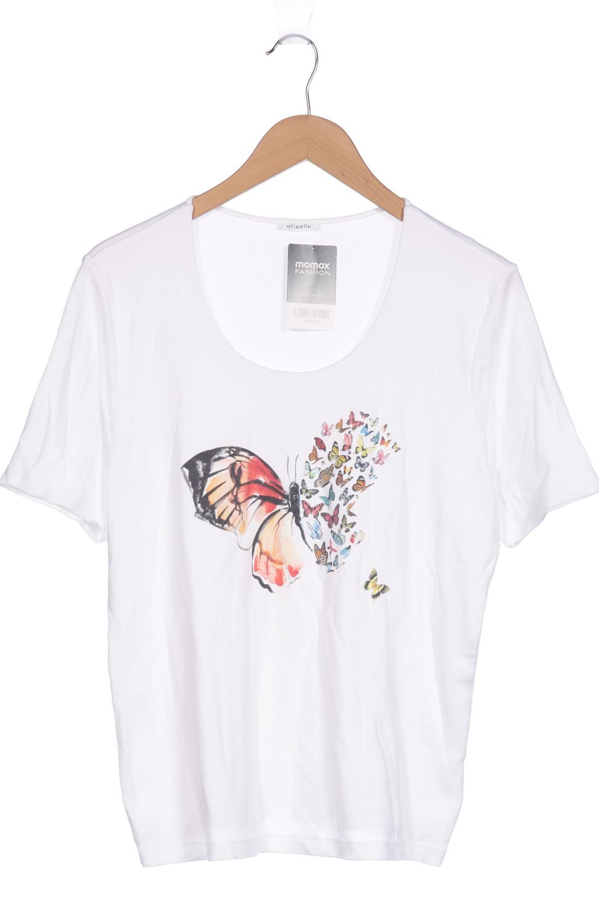 

efixelle Damen T-Shirt, weiß, Gr. 42