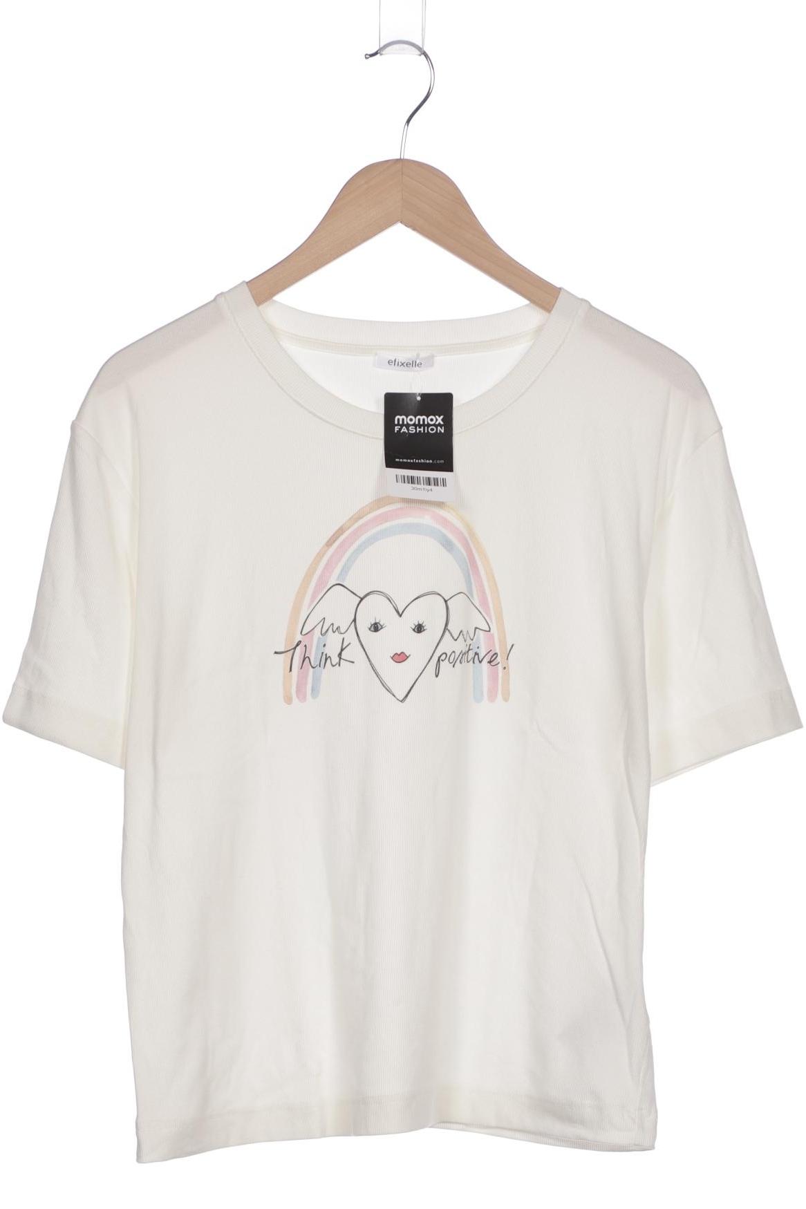 

efixelle Damen T-Shirt, weiß, Gr. 38