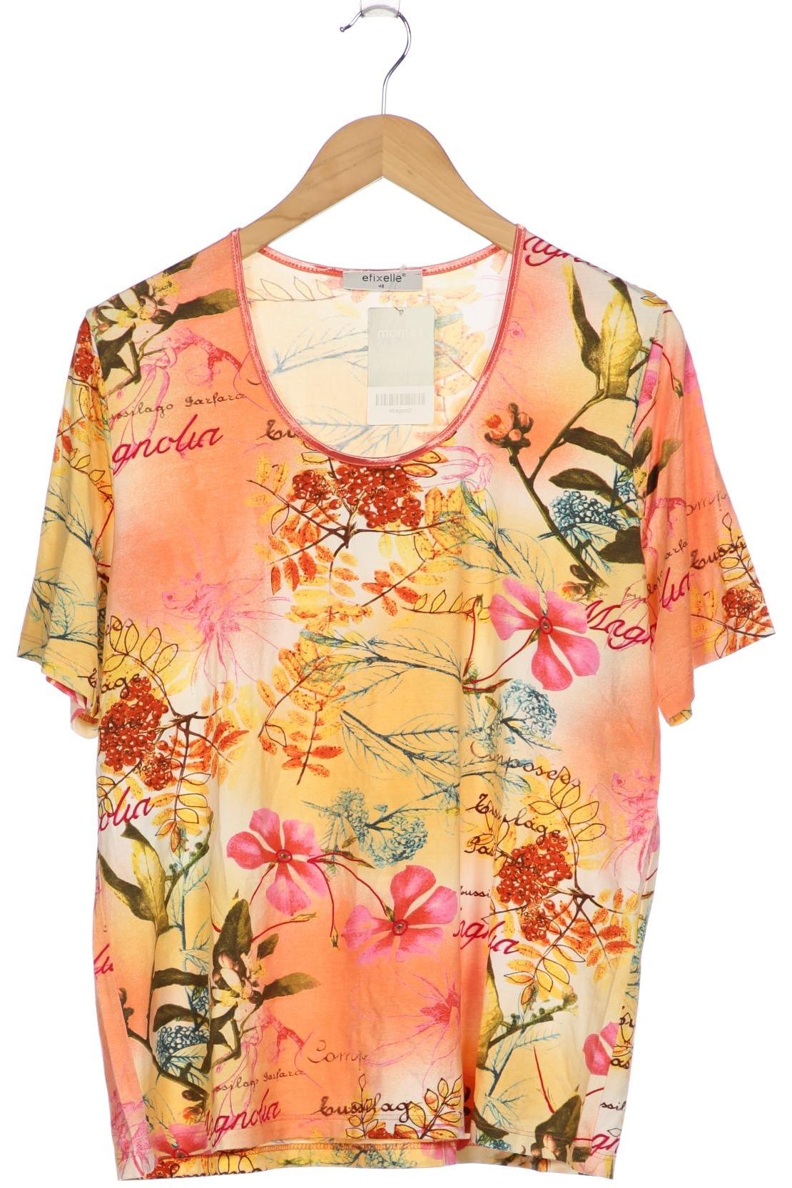 

efixelle Damen T-Shirt, mehrfarbig, Gr. 48