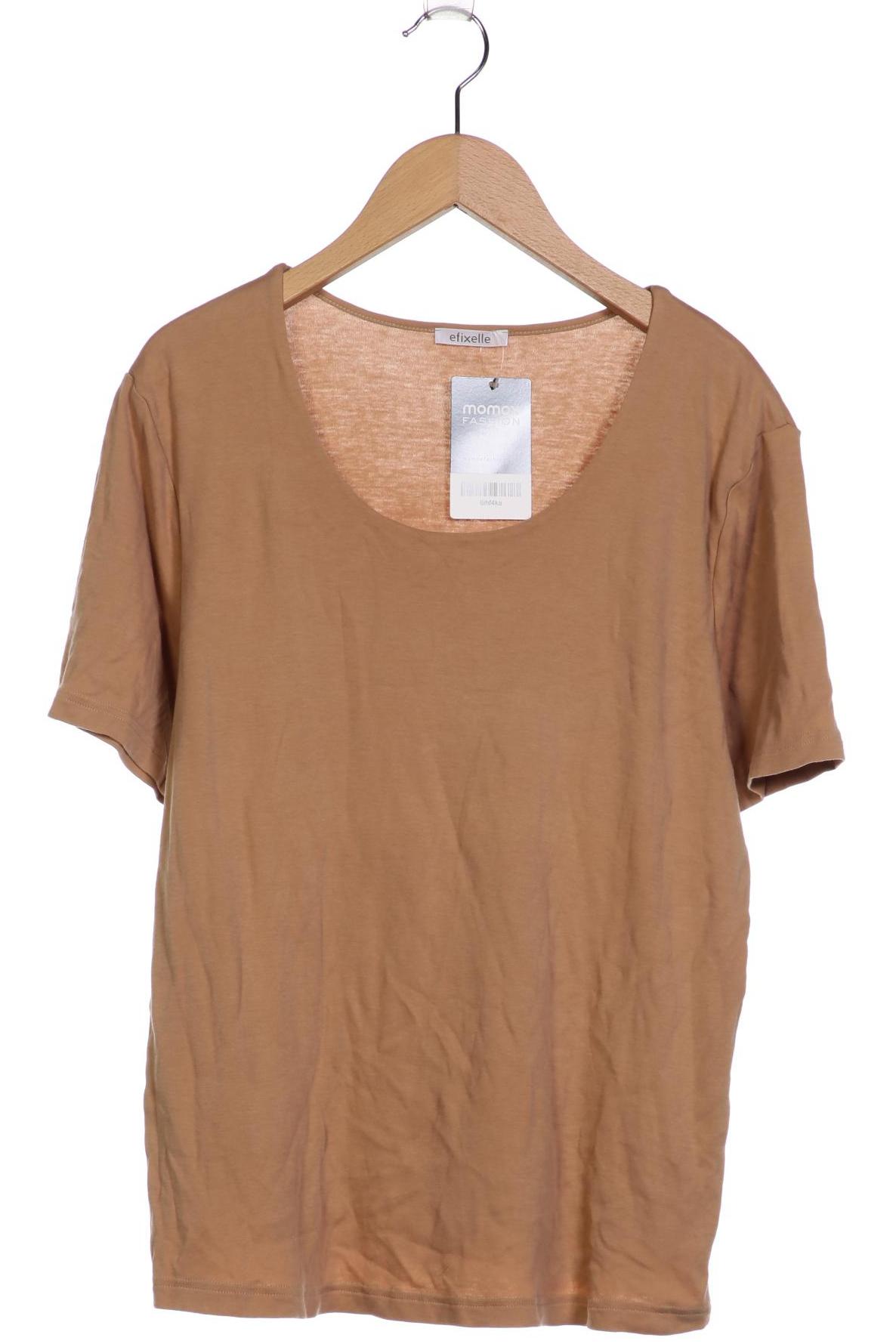 

efixelle Damen T-Shirt, beige, Gr. 42