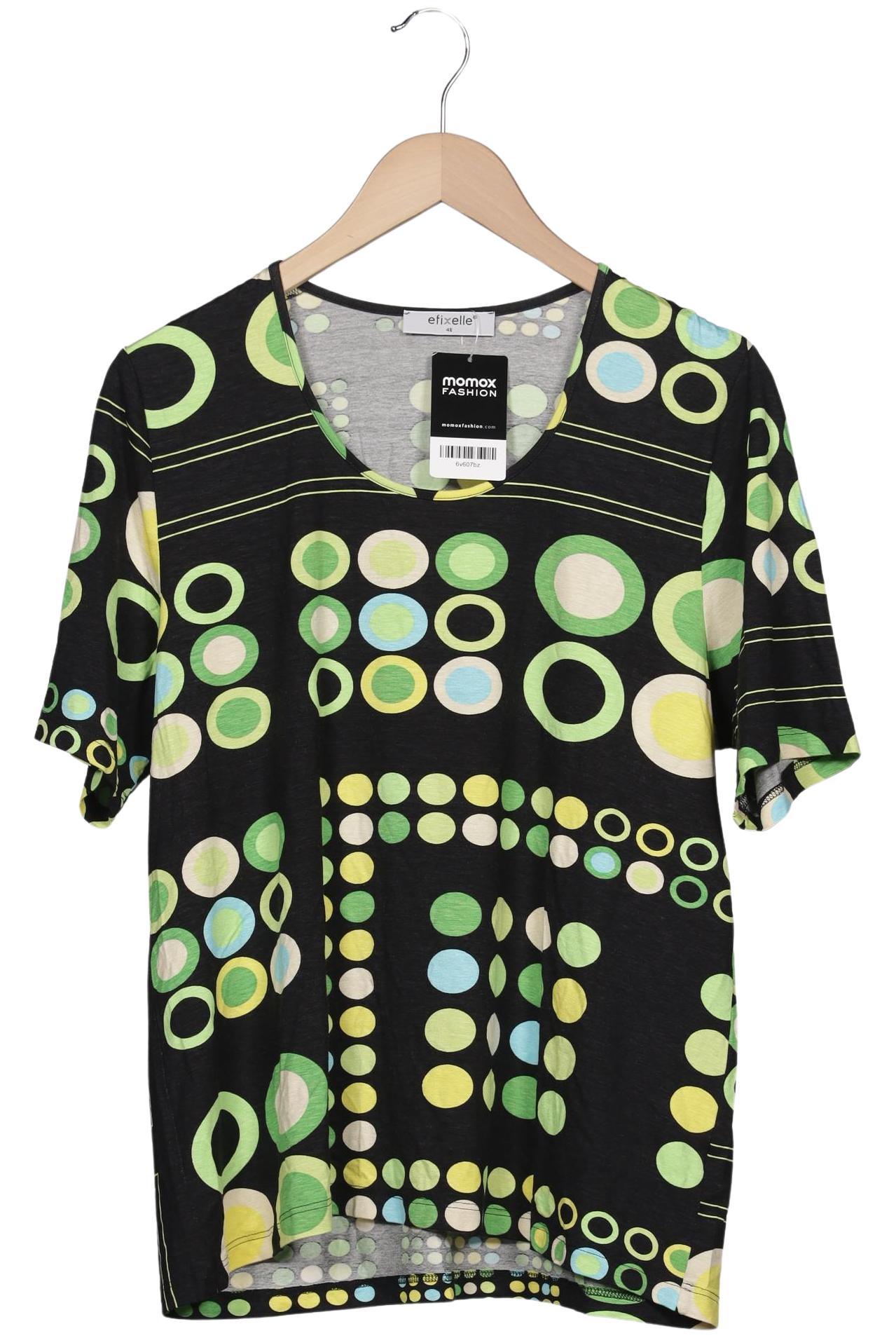 

efixelle Damen T-Shirt, schwarz, Gr. 46