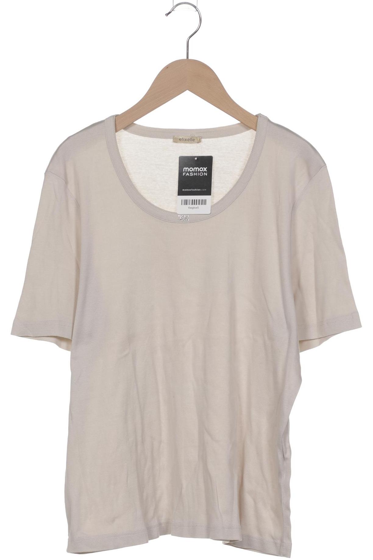 

efixelle Damen T-Shirt, cremeweiß, Gr. 44