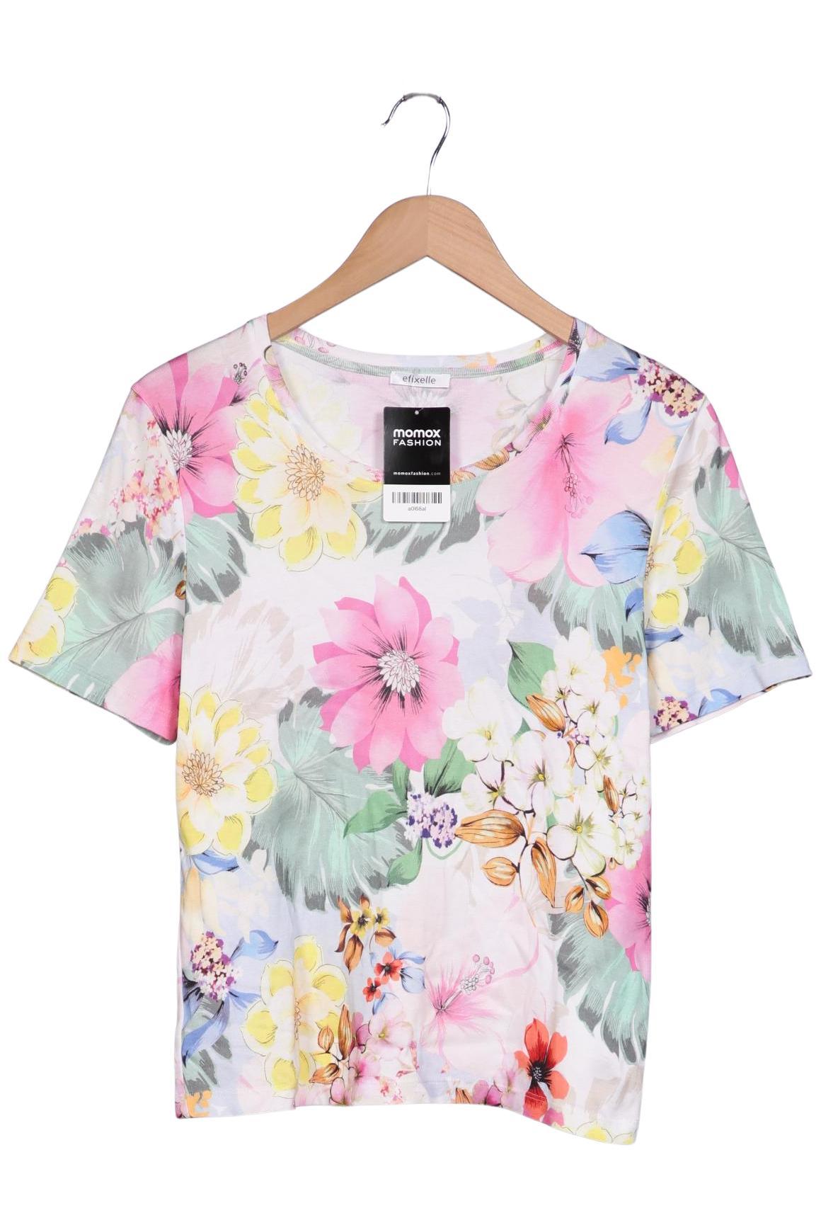 

efixelle Damen T-Shirt, cremeweiß, Gr. 38