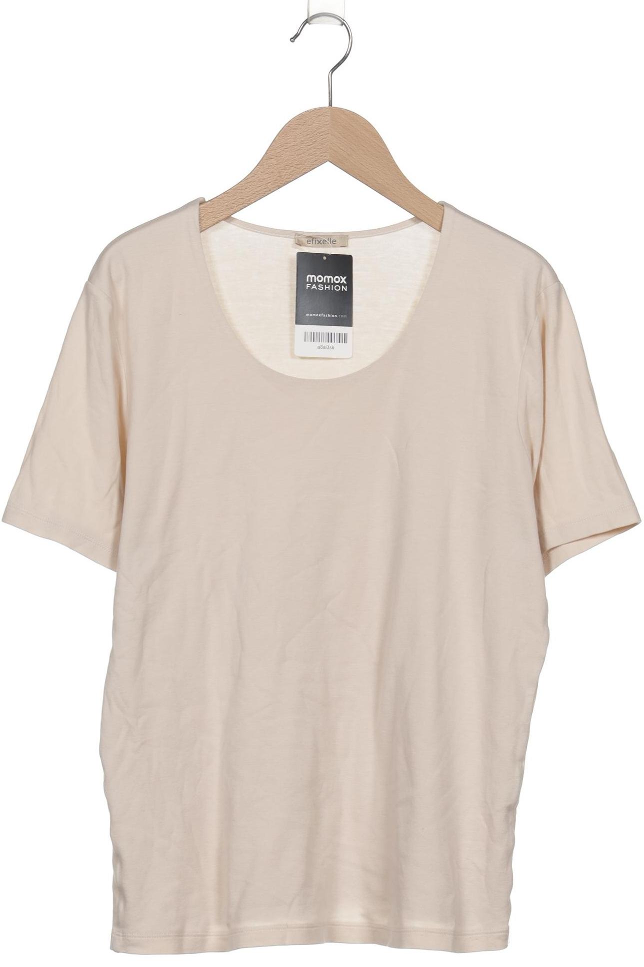 

efixelle Damen T-Shirt, cremeweiß, Gr. 38