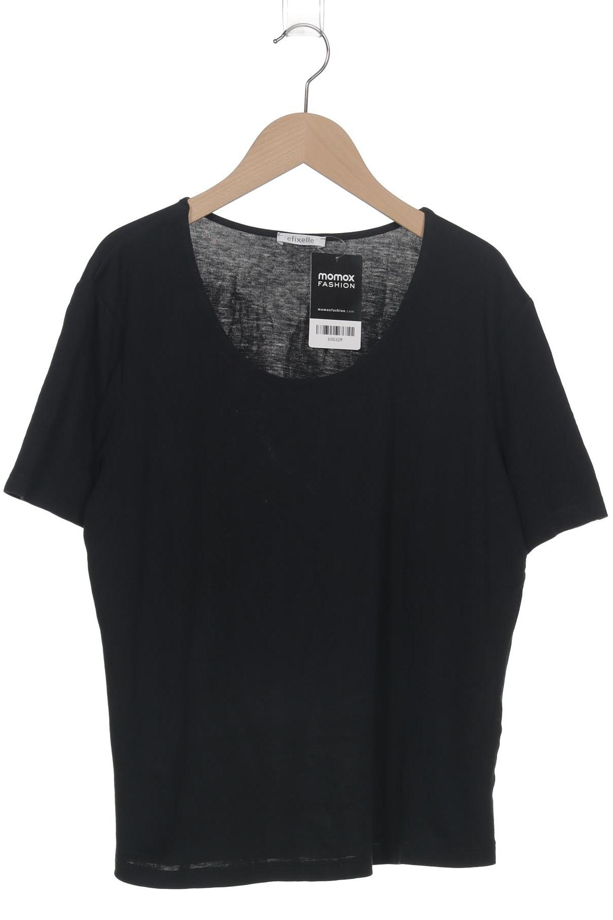 

efixelle Damen T-Shirt, schwarz, Gr. 42