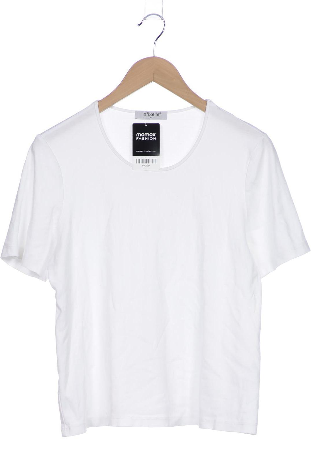 

efixelle Damen T-Shirt, weiß, Gr. 44