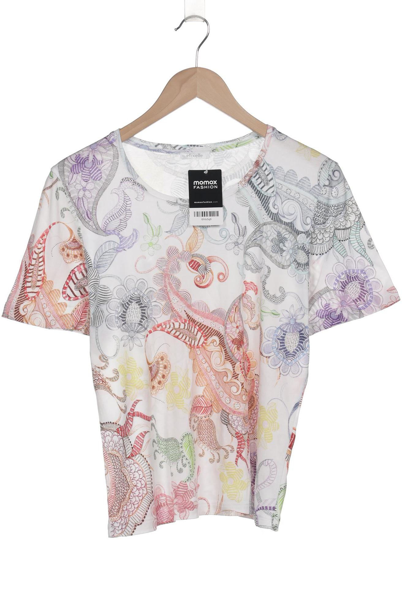 

efixelle Damen T-Shirt, weiß, Gr. 40