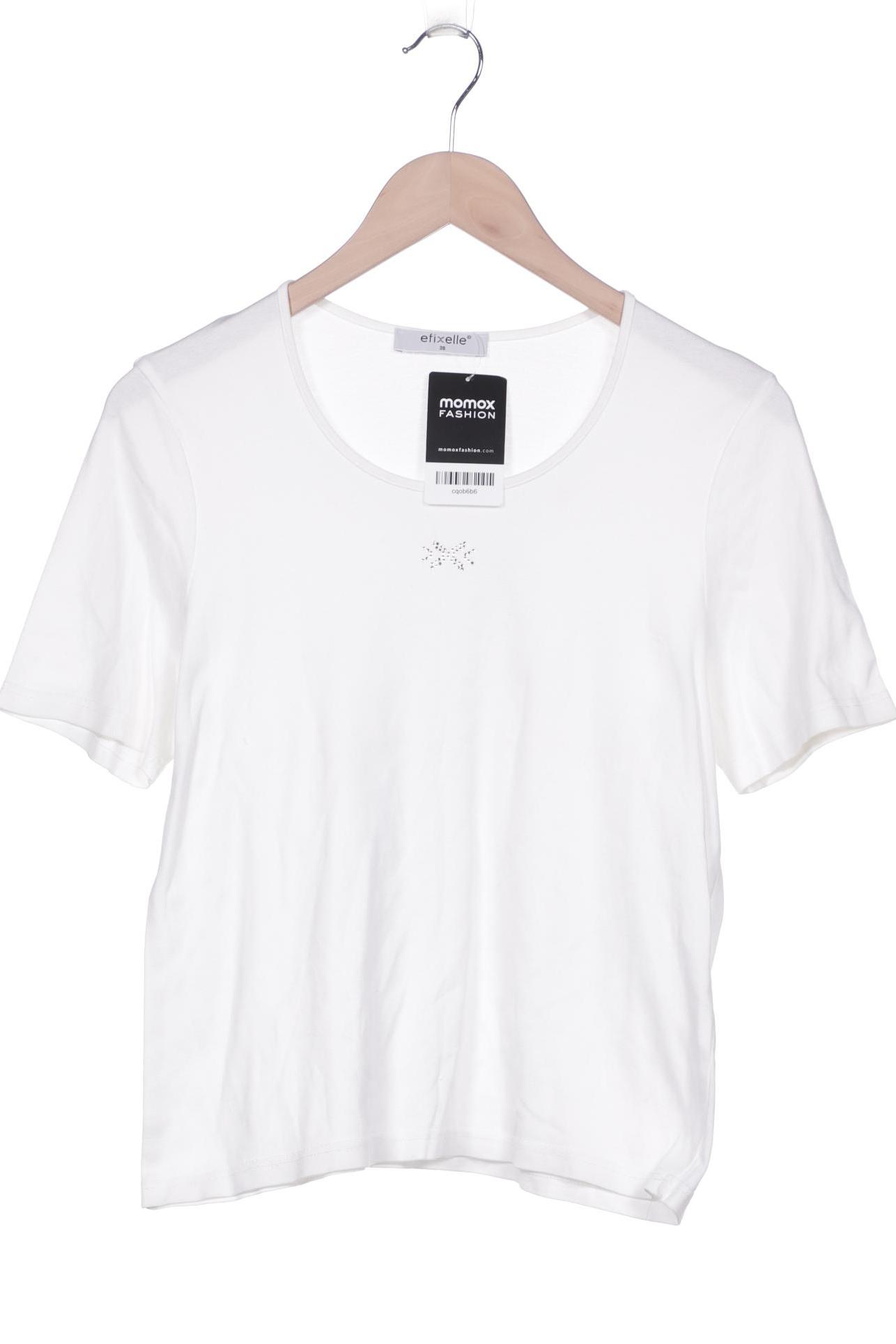 

efixelle Damen T-Shirt, weiß, Gr. 38