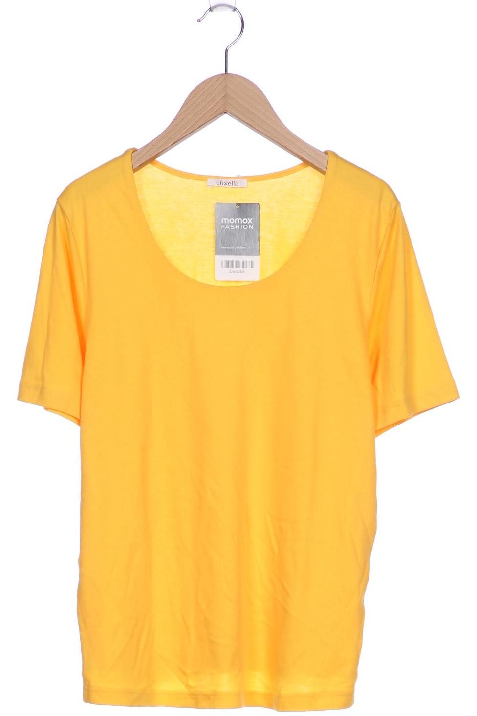 

efixelle Damen T-Shirt, gelb, Gr. 36