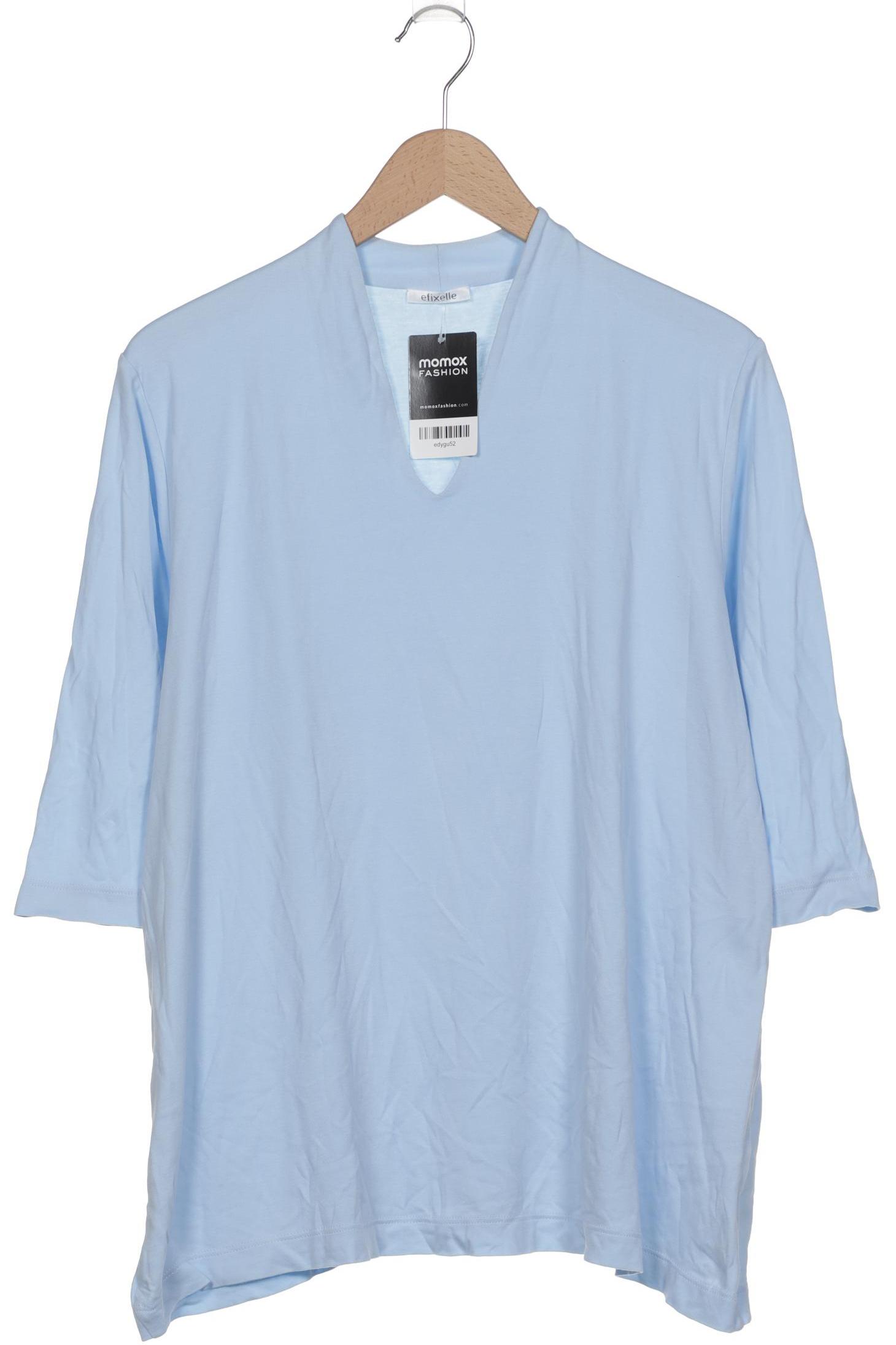 

efixelle Damen T-Shirt, hellblau, Gr. 50