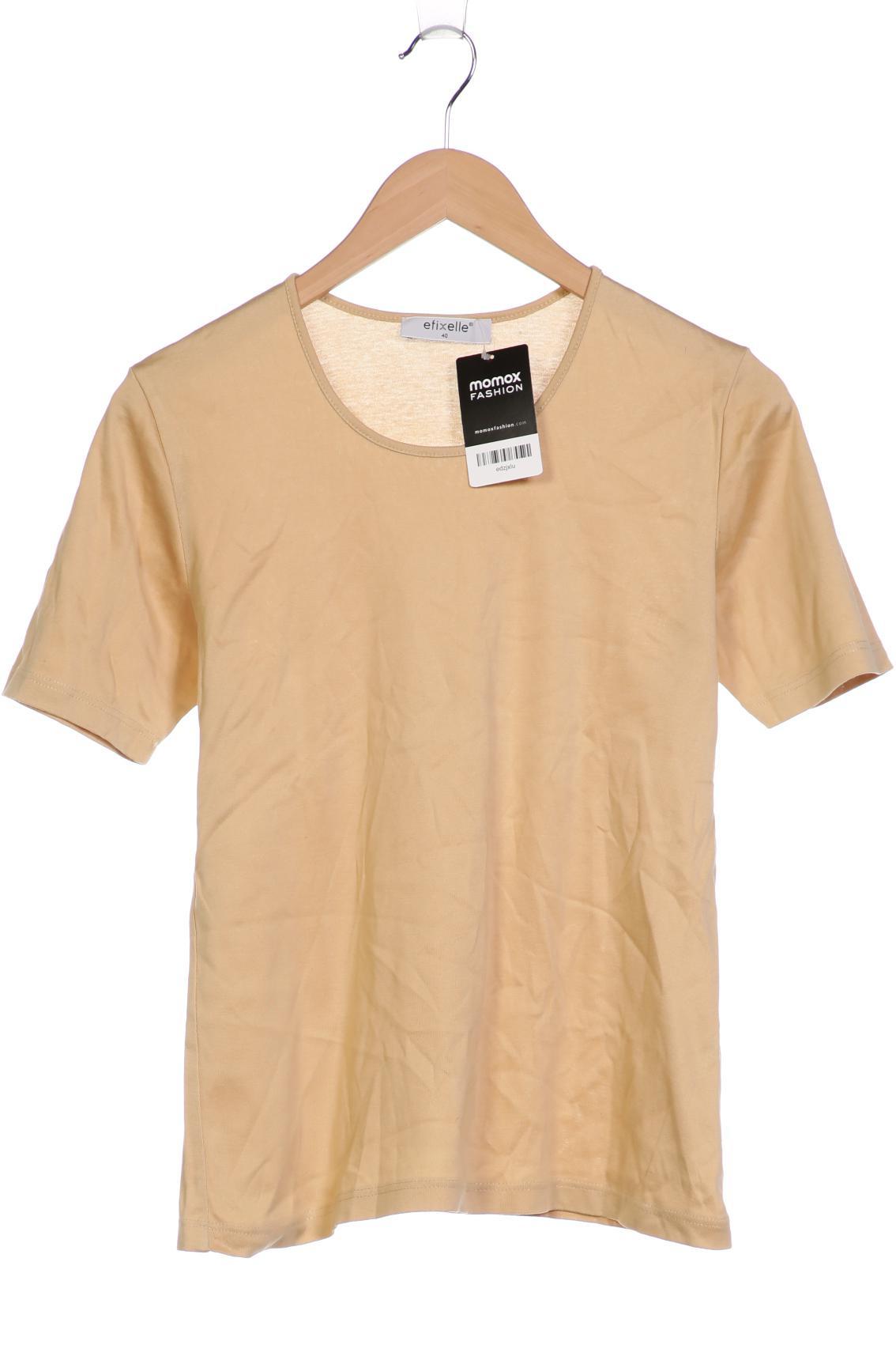 

efixelle Damen T-Shirt, beige, Gr. 40