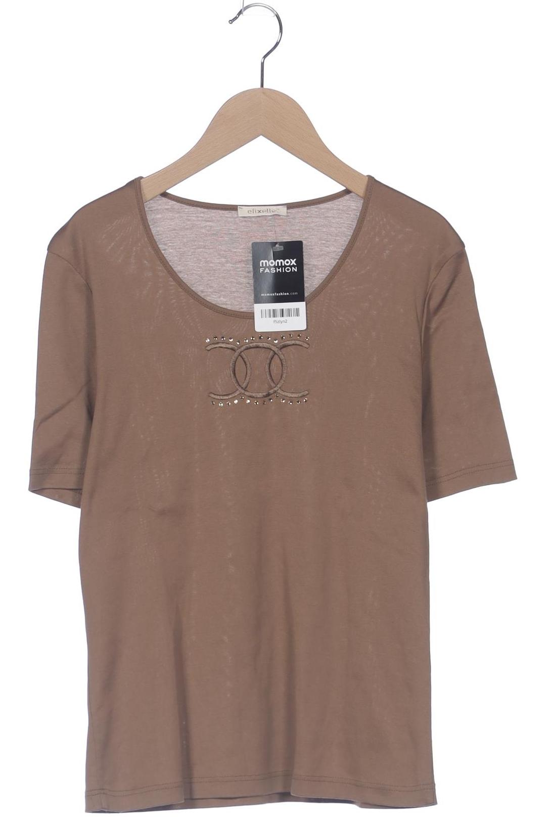 

efixelle Damen T-Shirt, beige, Gr. 38