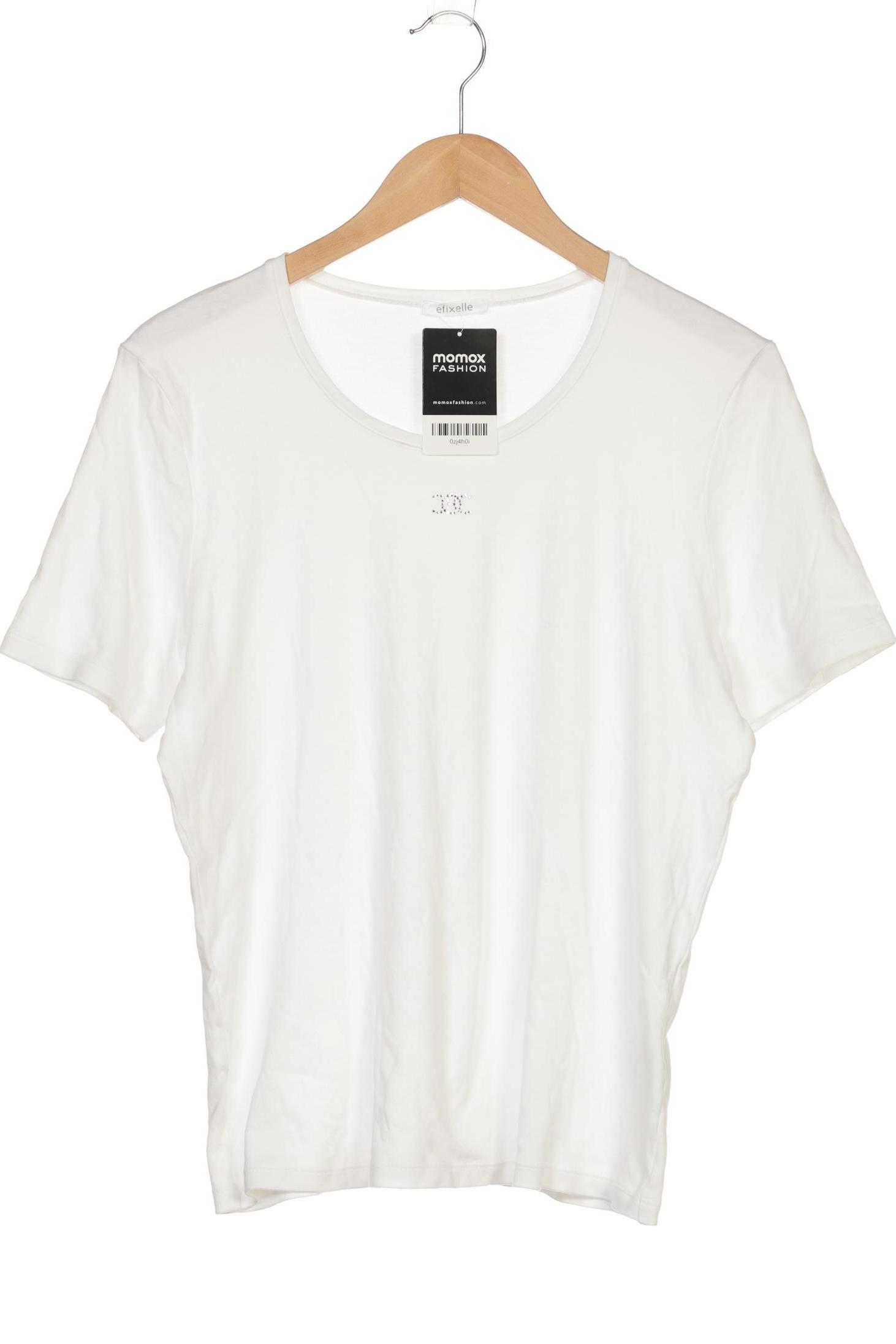 

efixelle Damen T-Shirt, weiß, Gr. 42