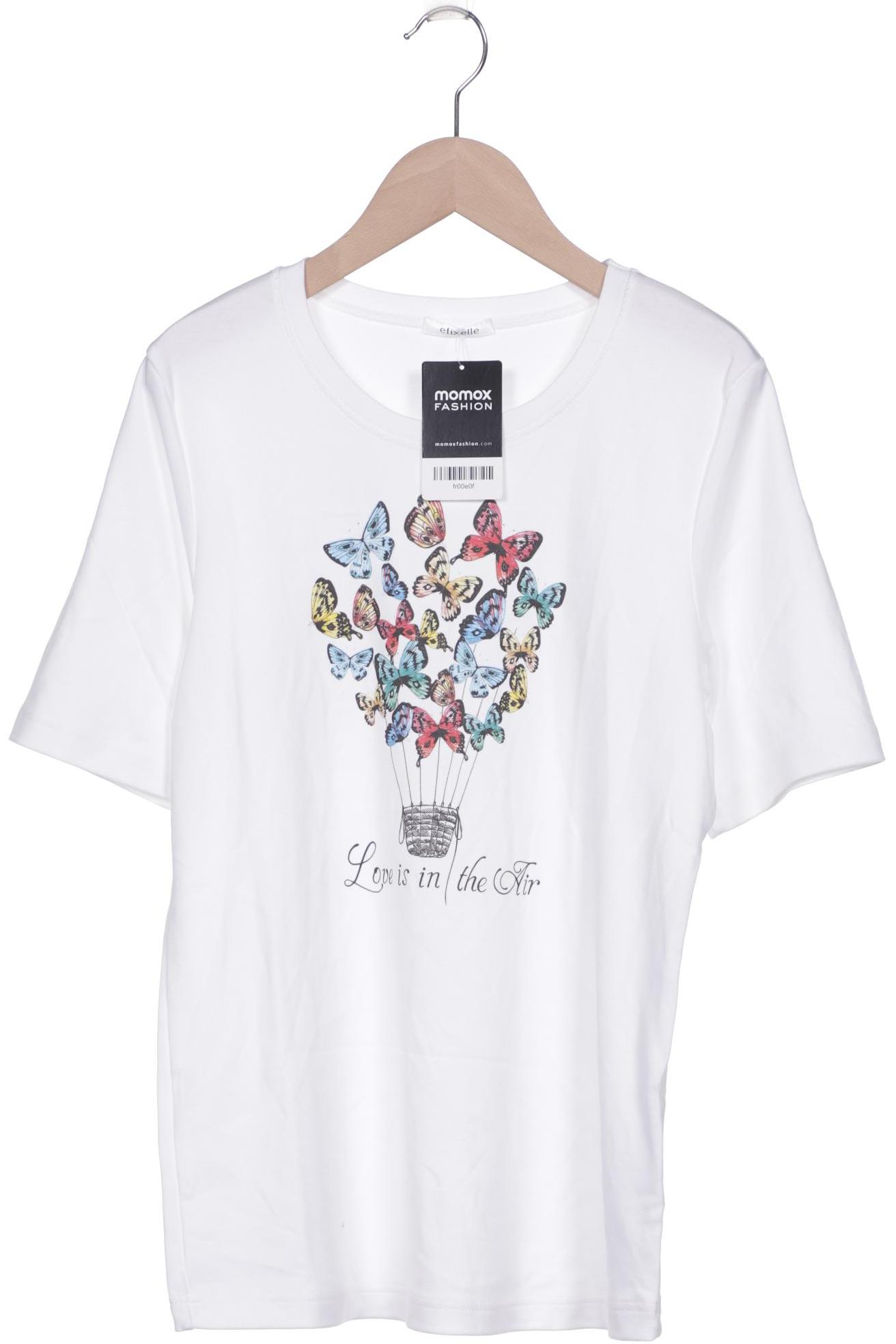 

efixelle Damen T-Shirt, weiß