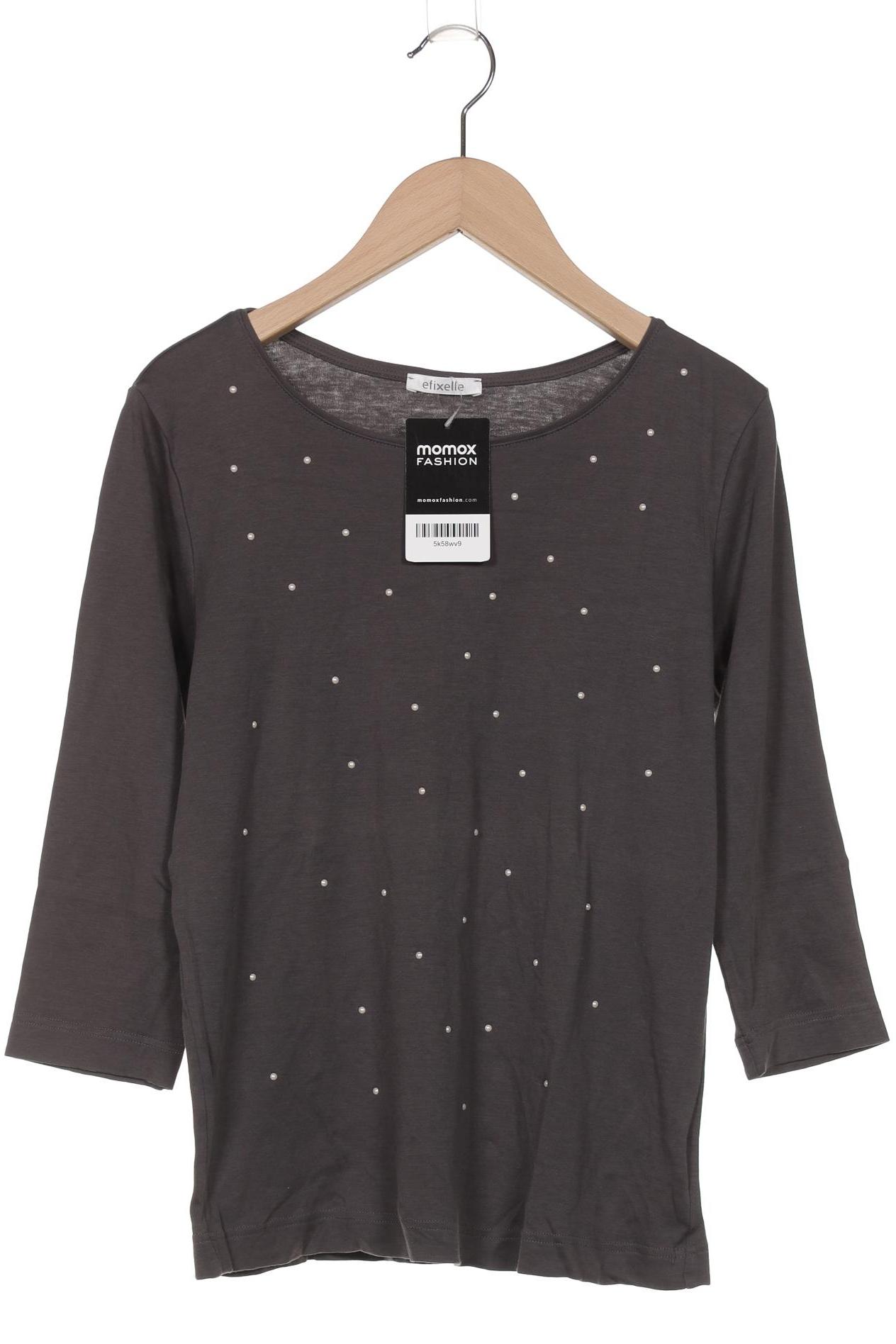 

efixelle Damen T-Shirt, grau, Gr. 36